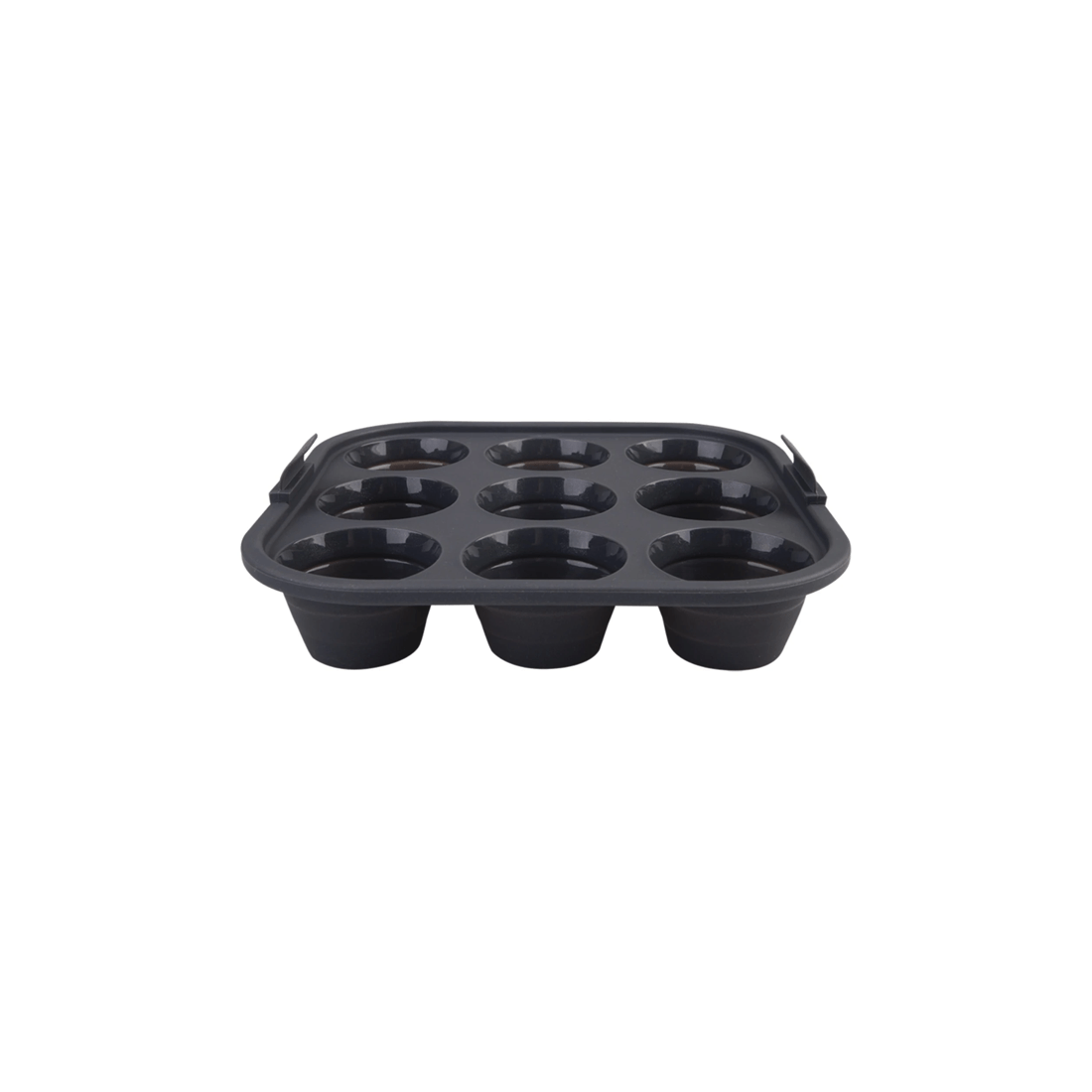 5 Daily Bake Silicone 9-cup Collapsible Mini Muffin Pan 22cm Steel Reinforced
 - Black, 5 of 6