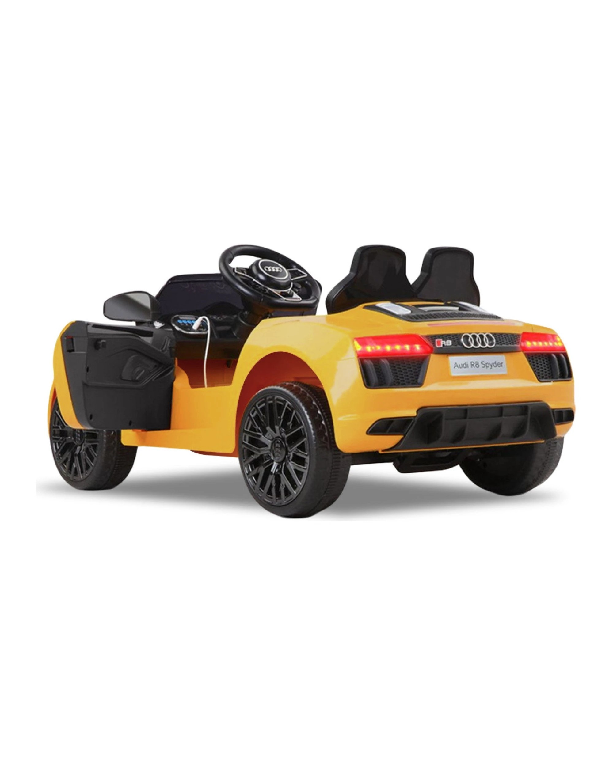 8 Kahuna R8 Spyder Audi Licensed Kids Electric Ride On Car Yellow, 8 of 10