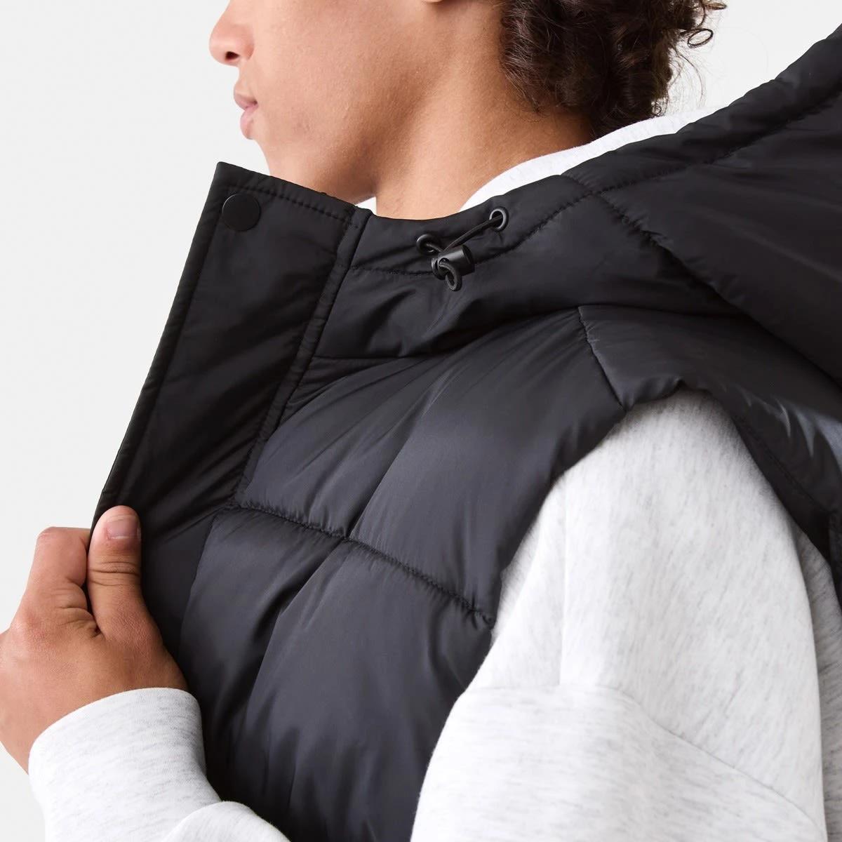 6 Hooded Puffer Vest Black, 6 of 7