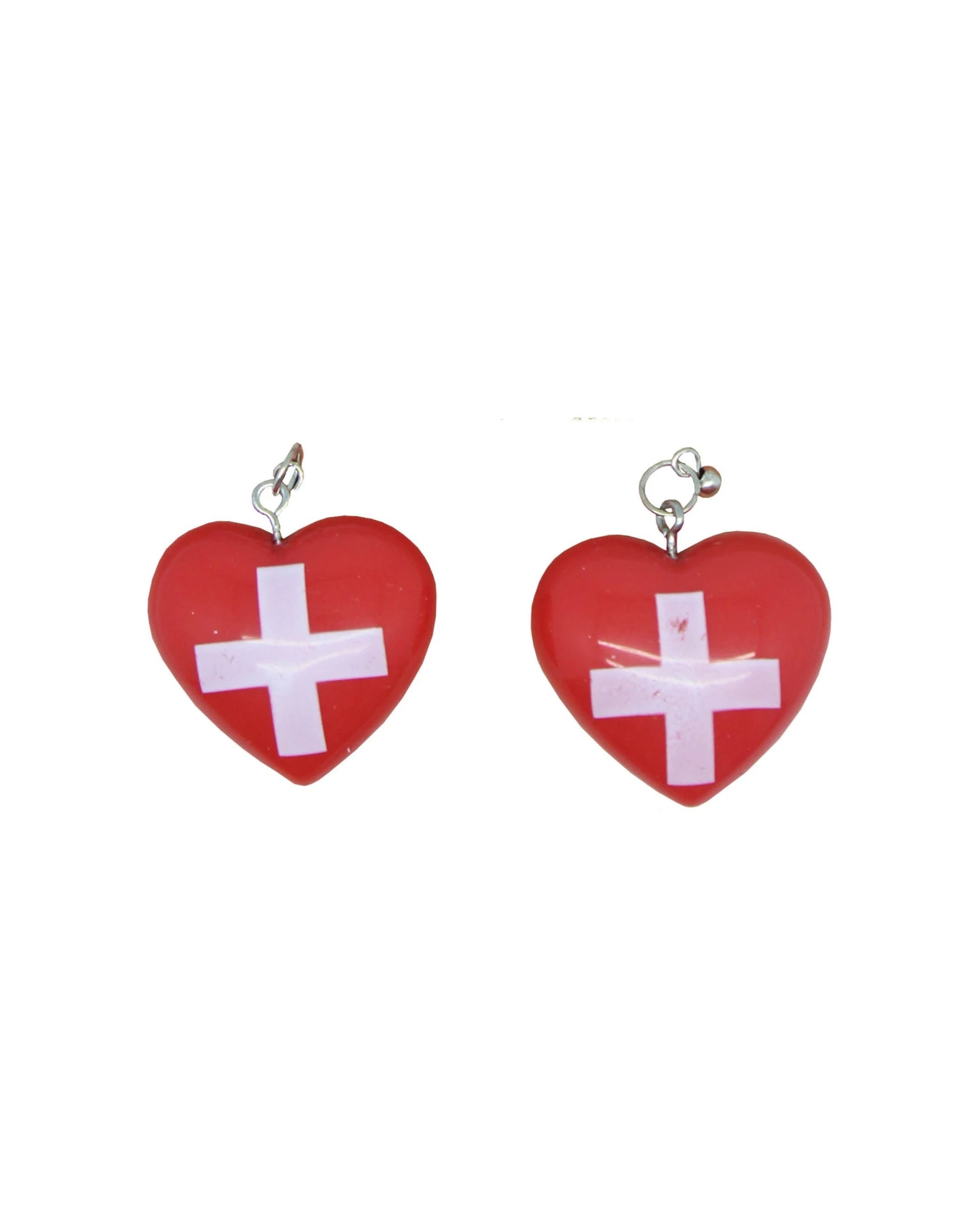 1 JD Party Nurse Earrings Costume Party Accessory - Red, 1 of 1