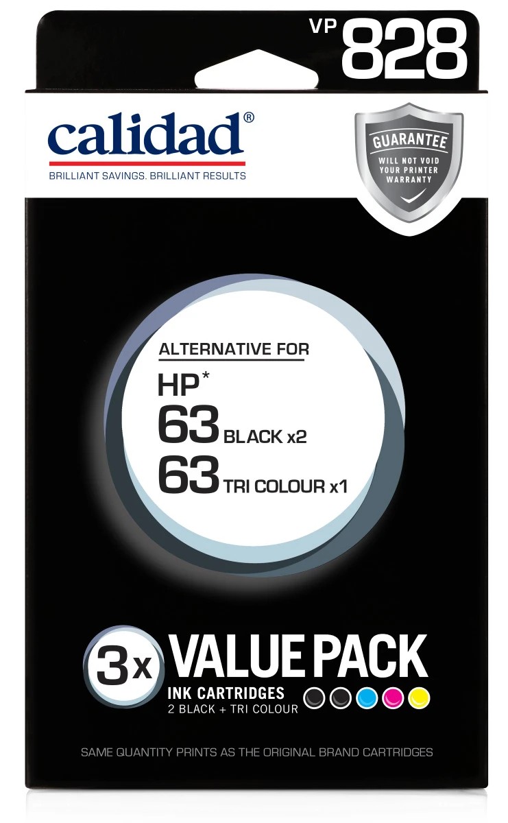 1 3 Pack Calidad VP 828 Ink Cartridges, 1 of 7