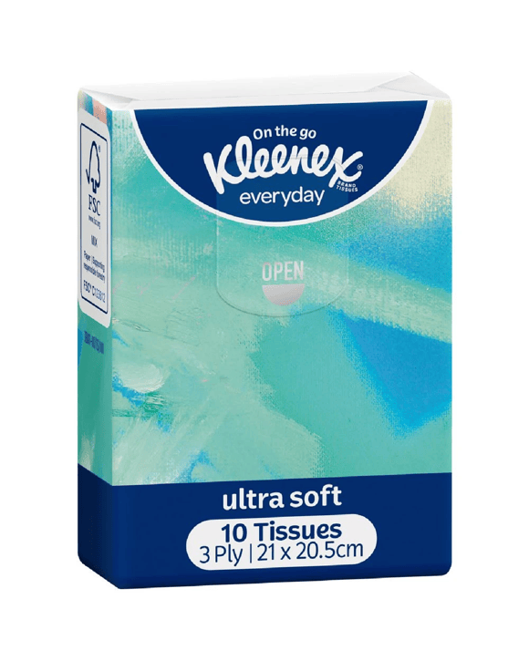 Kleenex Pocket Facial Tissues 10 Pack