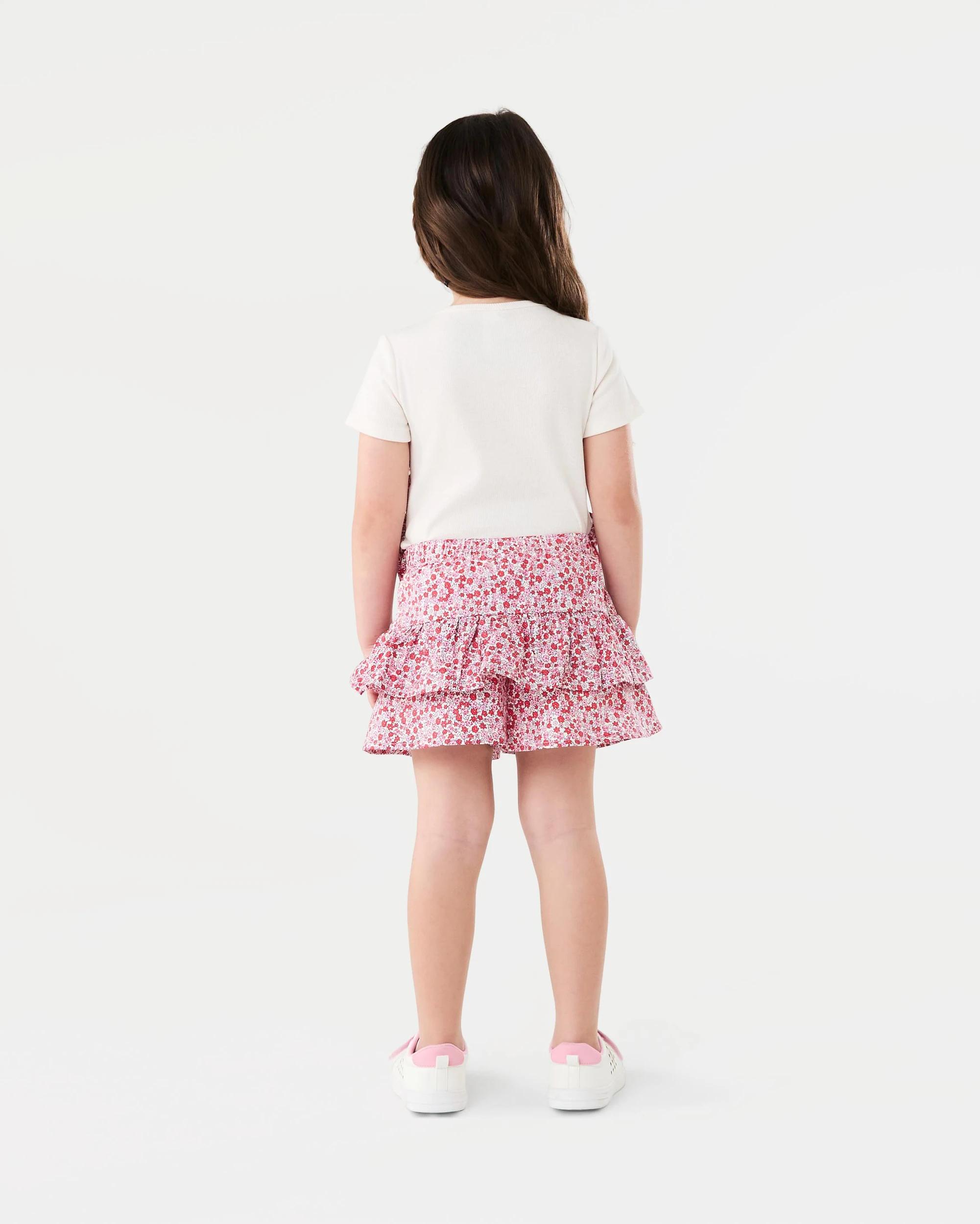 7 Frill Skort Red Floral, 7 of 7
