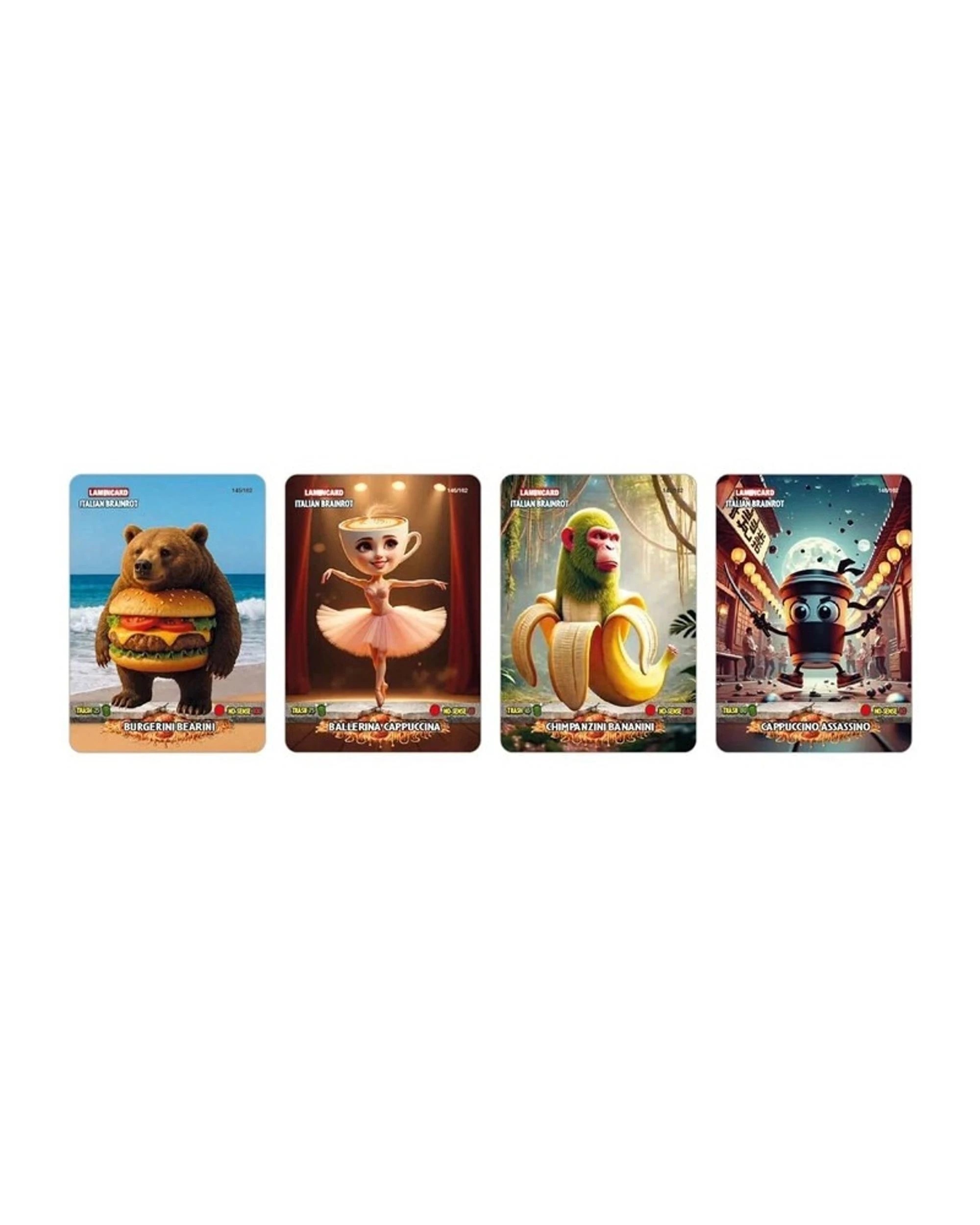 3 Lamincard Italian Brainrot Chaos Collectible Cards Box, 3 of 5