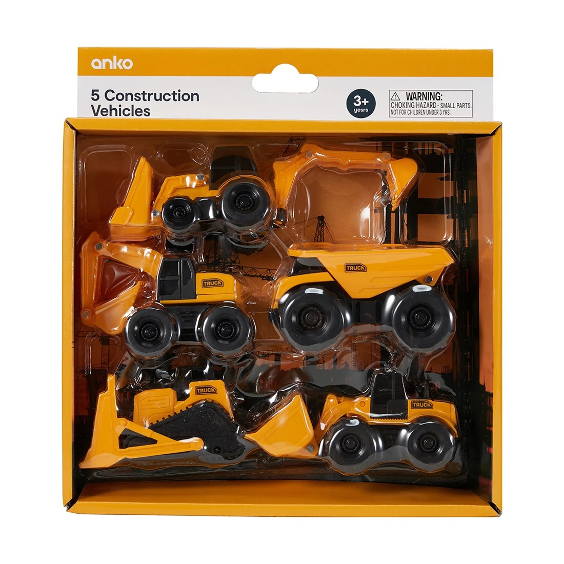 4 5 Pack Construction Vehicles Set, 4 of 5