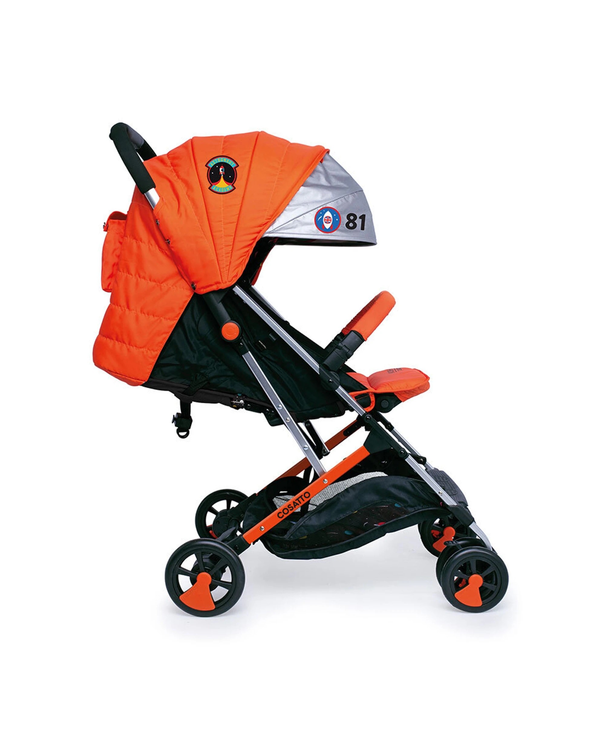 1 Cosatto Woosh 2 Stroller w/ Bumper Bar 0m+ Lightweight Compact Fold Easy Spaceman - Multi, 1 of 5