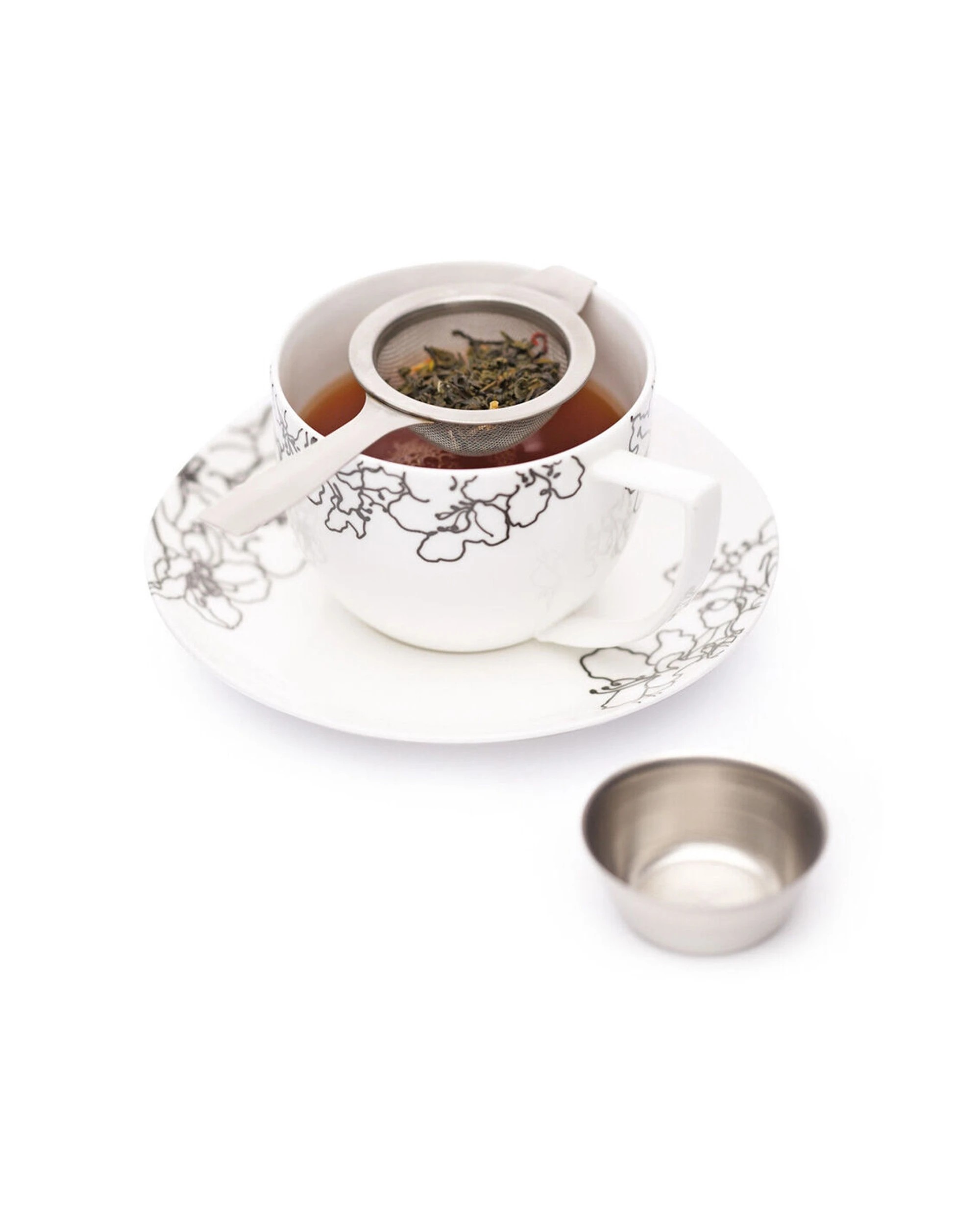 6 La Cafetiere 3x 14cm Stainless Steel Tea Strainer With Stand - Silver, 6 of 7