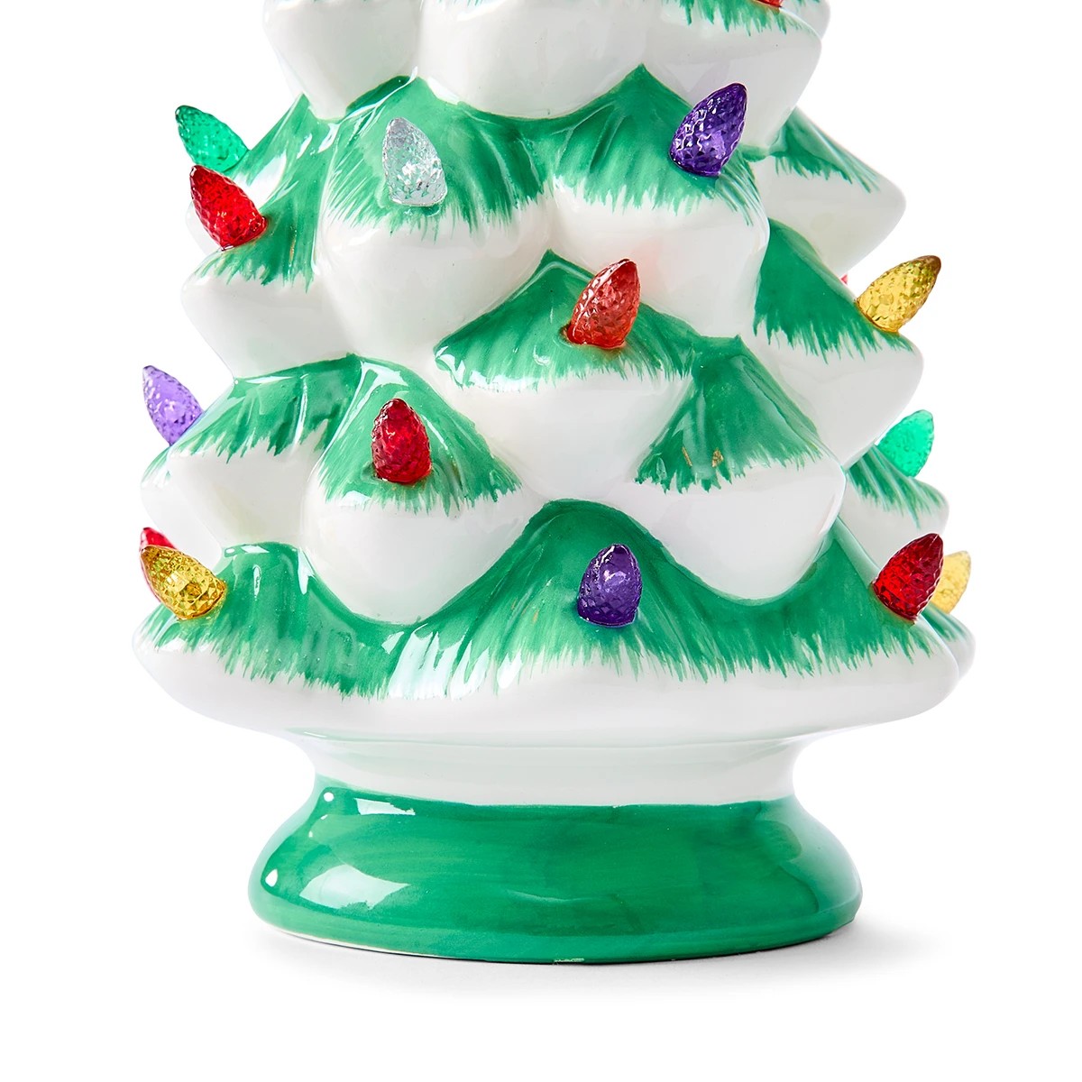 6 Battery Operated LED Light Up Ceramic Tree - Assorted, 6 of 9