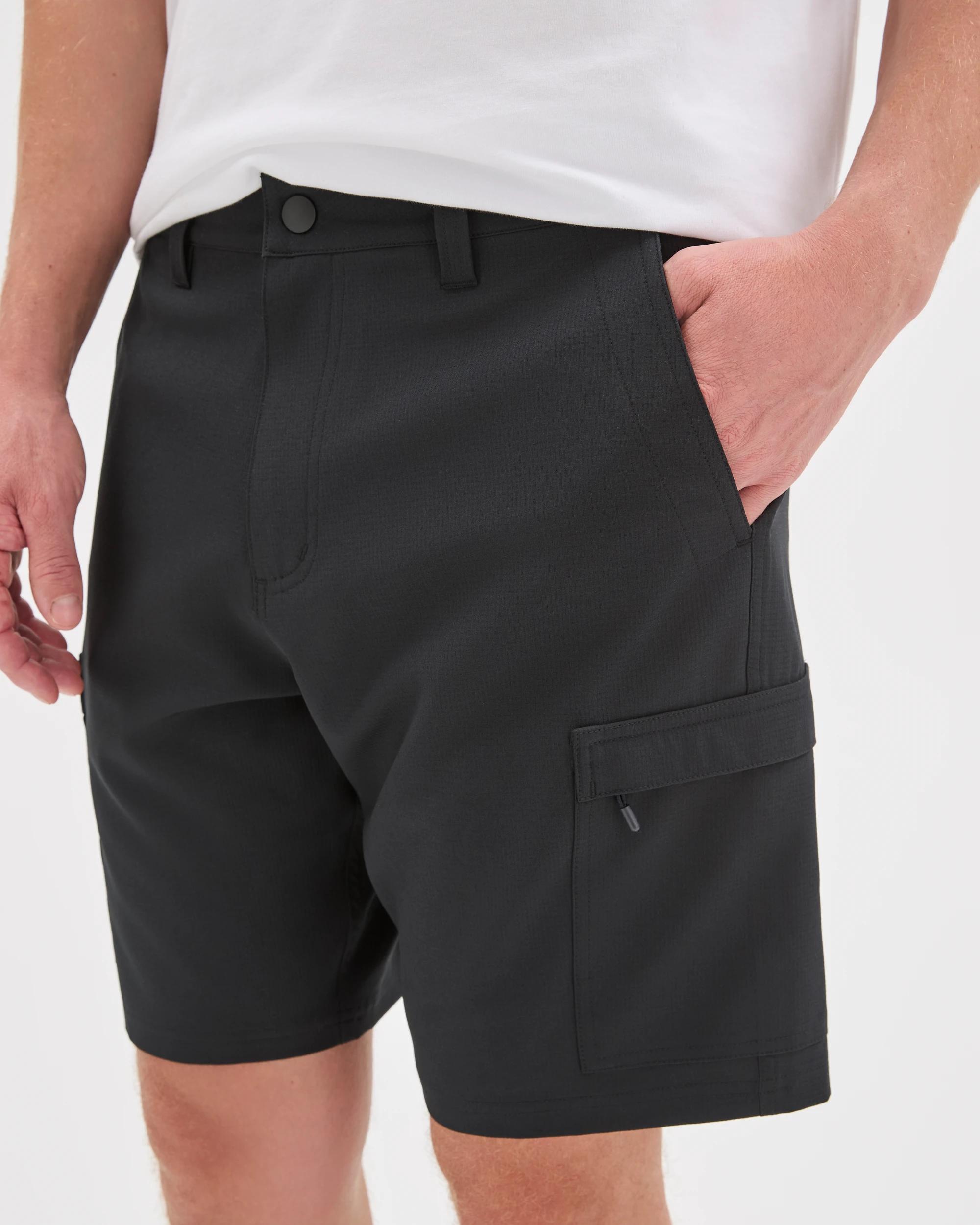 4 Target Man Hybrid Cargo Swim Boardshorts BLACK, 4 of 5