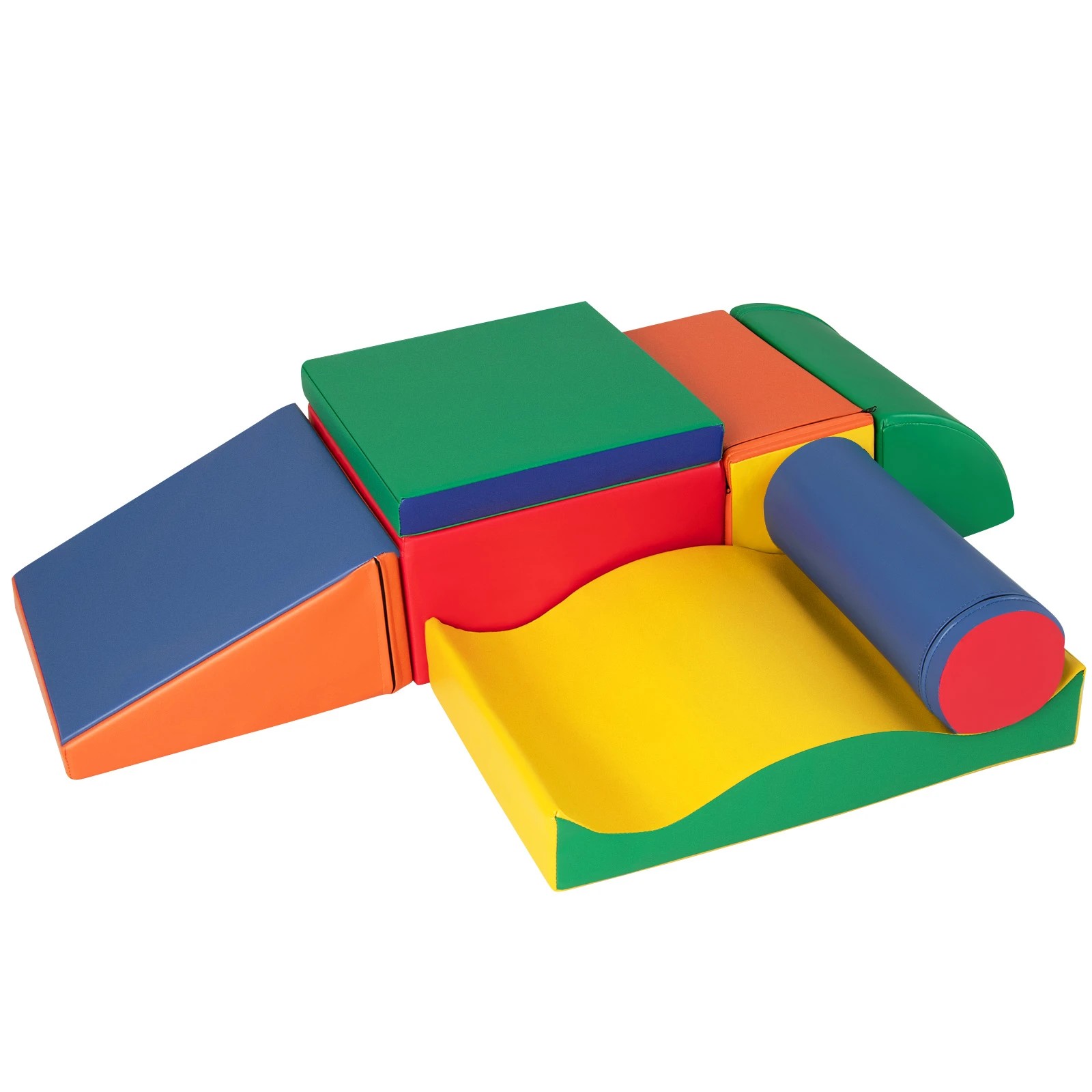 1 Costway Large Soft Foam Blocks Climb Crawl Playset, 1 of 3