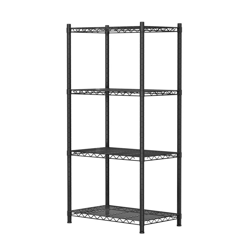 3 Artiss 4-Tier Shelving Unit Adjustable Garage Storage Shelves Kitchen Rack - Black, 3 of 3