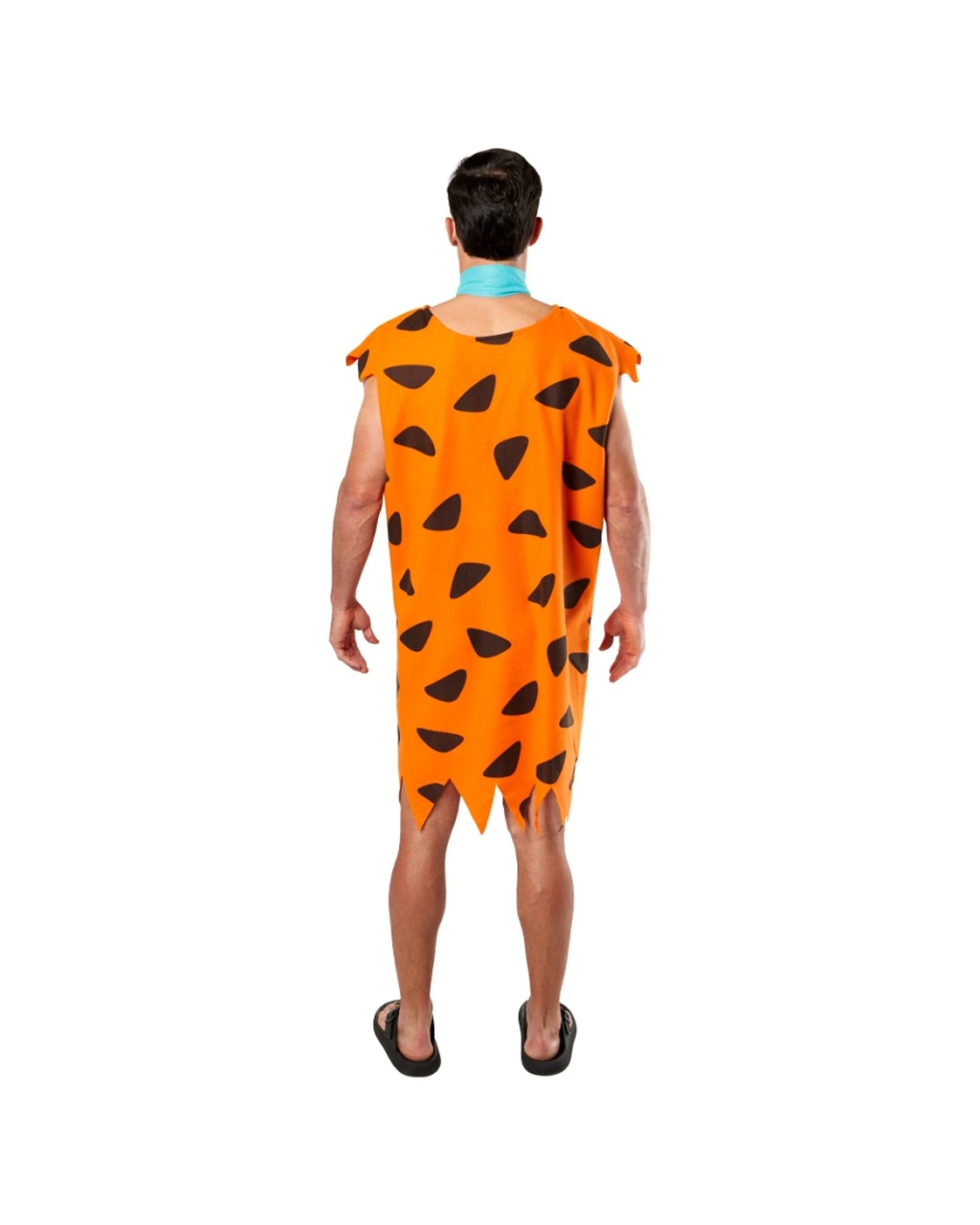 3 Rubies Fred Flintstone Costume Adult Male Classic Cartoon Standard - Orange, 3 of 3
