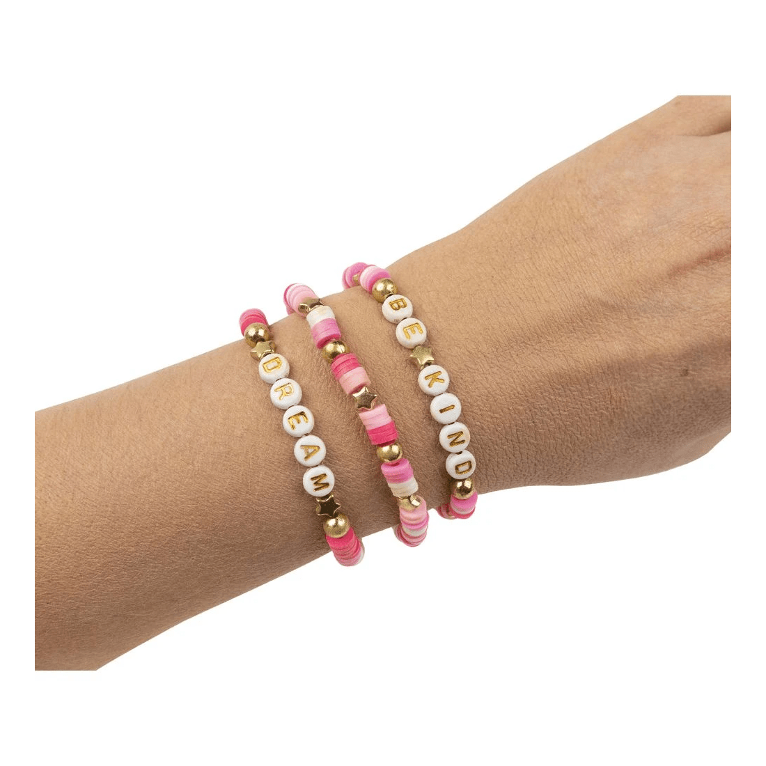 2 Educational Colours Friendship Bracelet Set Pink, 2 of 10