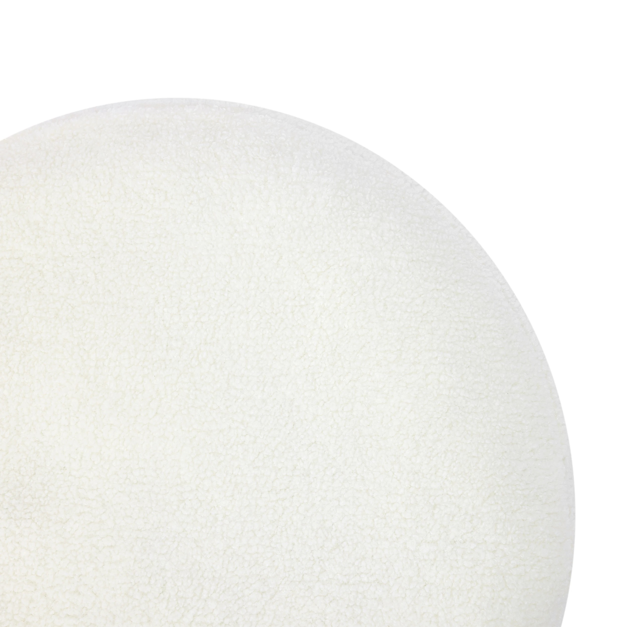 3 Boucle Floor Cushion - White, 3 of 6