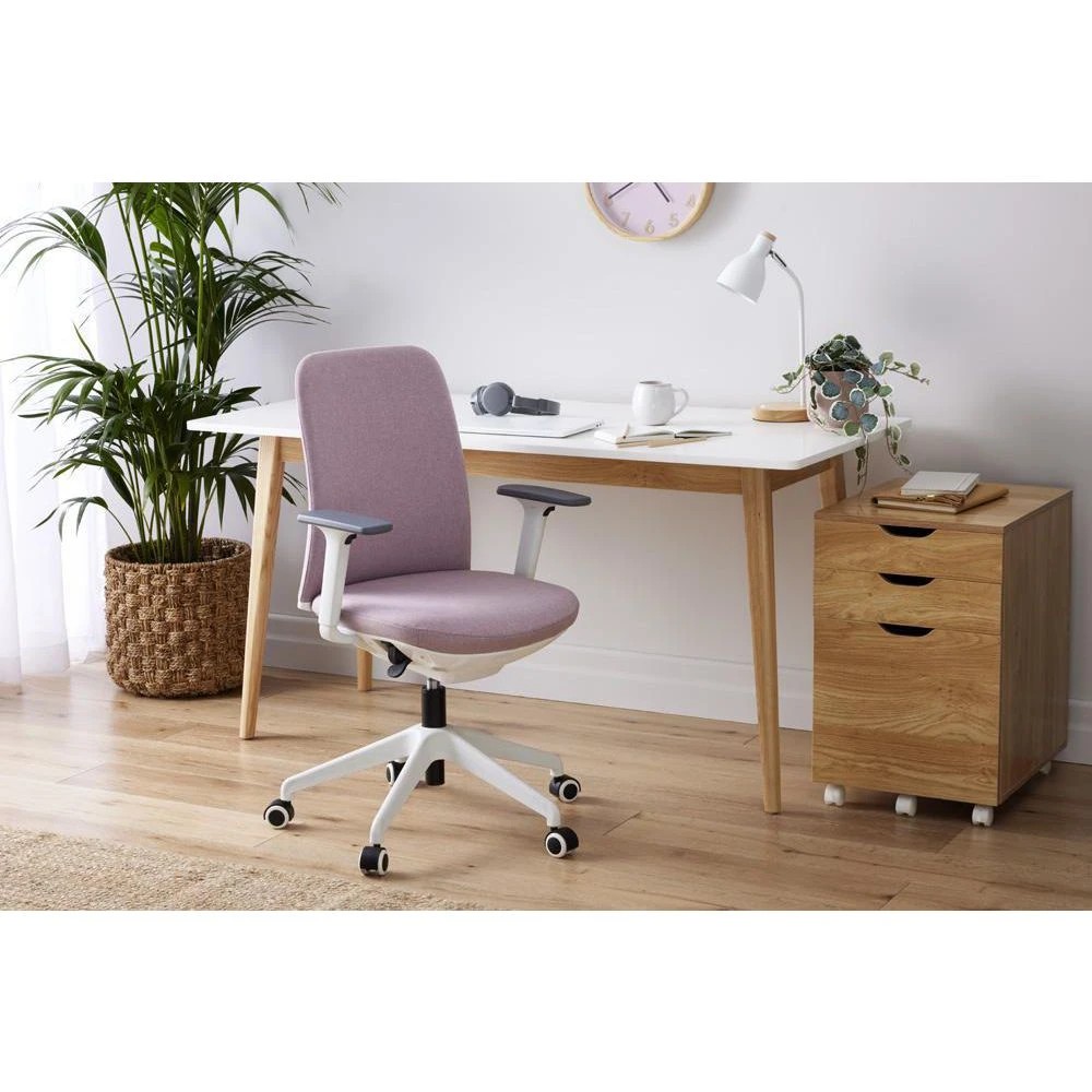10 Pago Nest Home Office Ergonomic Medium Back Chair Pink Ergonomic Chairs and Desk Chairs, 10 of 10