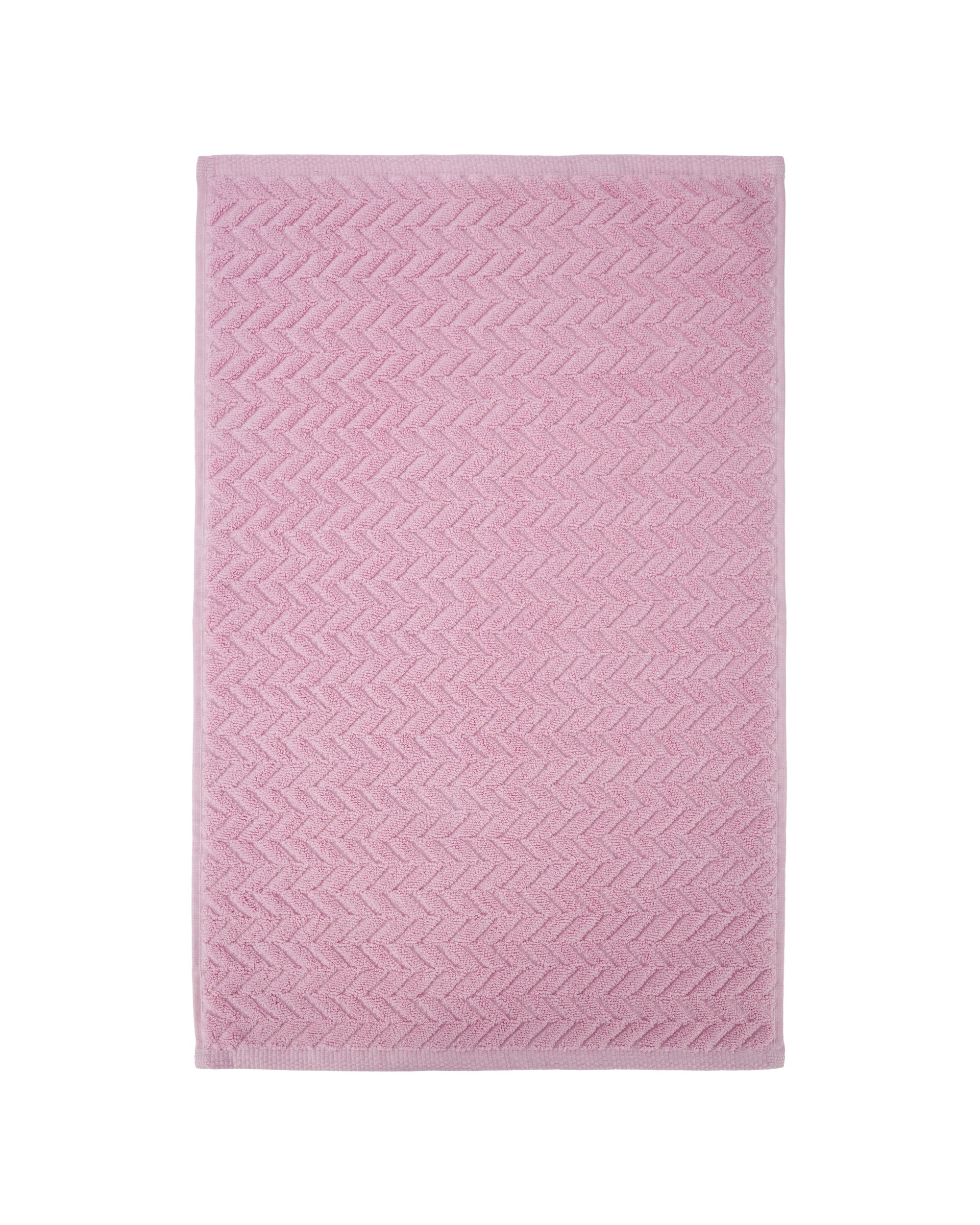 3 Chevron Cotton Hand Towel - Pink, 3 of 6
