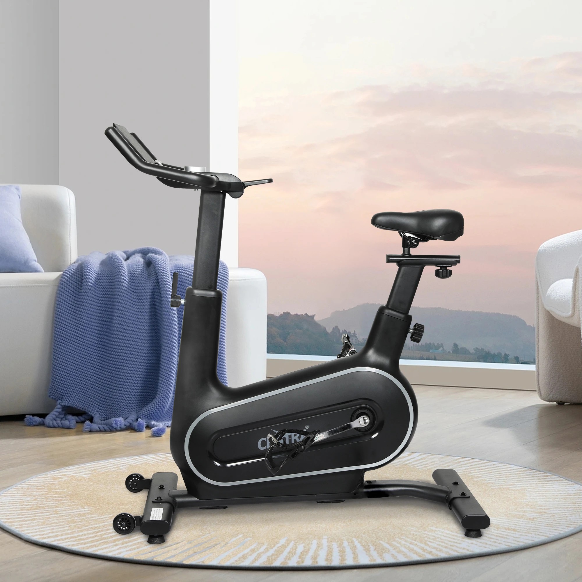 7 Centra Spin Exercise Bike Fully Adjust Silent Cycling 48 Resistant Light Strip, 7 of 9