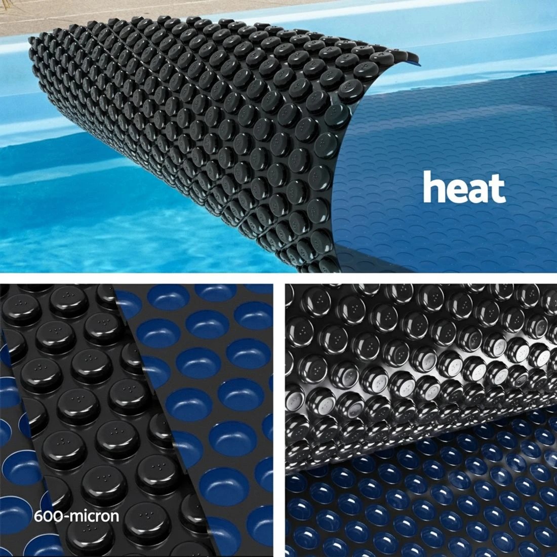 5 Aqua Buddy Pool Cover 600 Micron 7x4m Swimming Pool Solar Blanket - Multi, 5 of 6