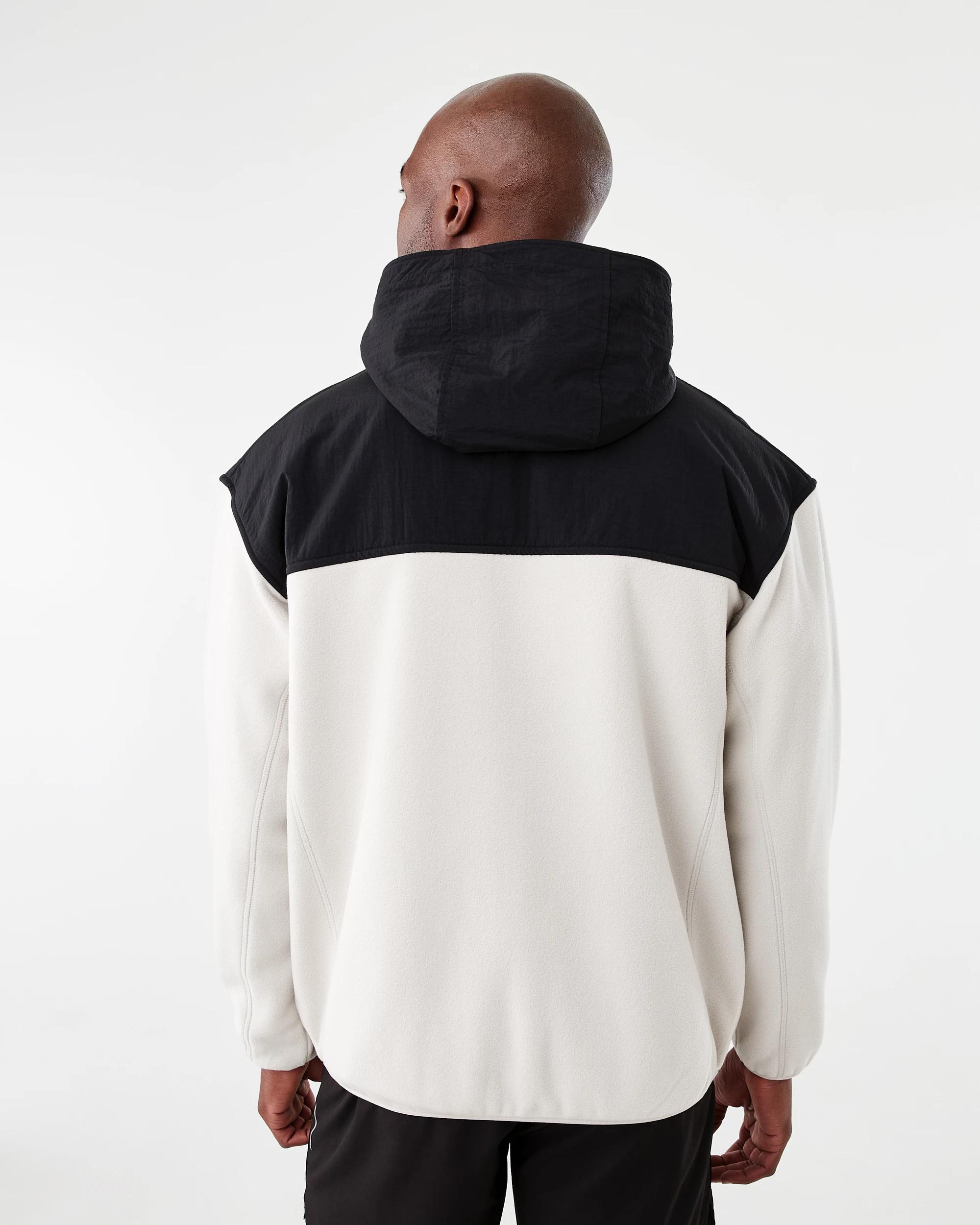 3 Active Mens Polar Fleece Full Zip Hoodie Lunar Grey, 3 of 8