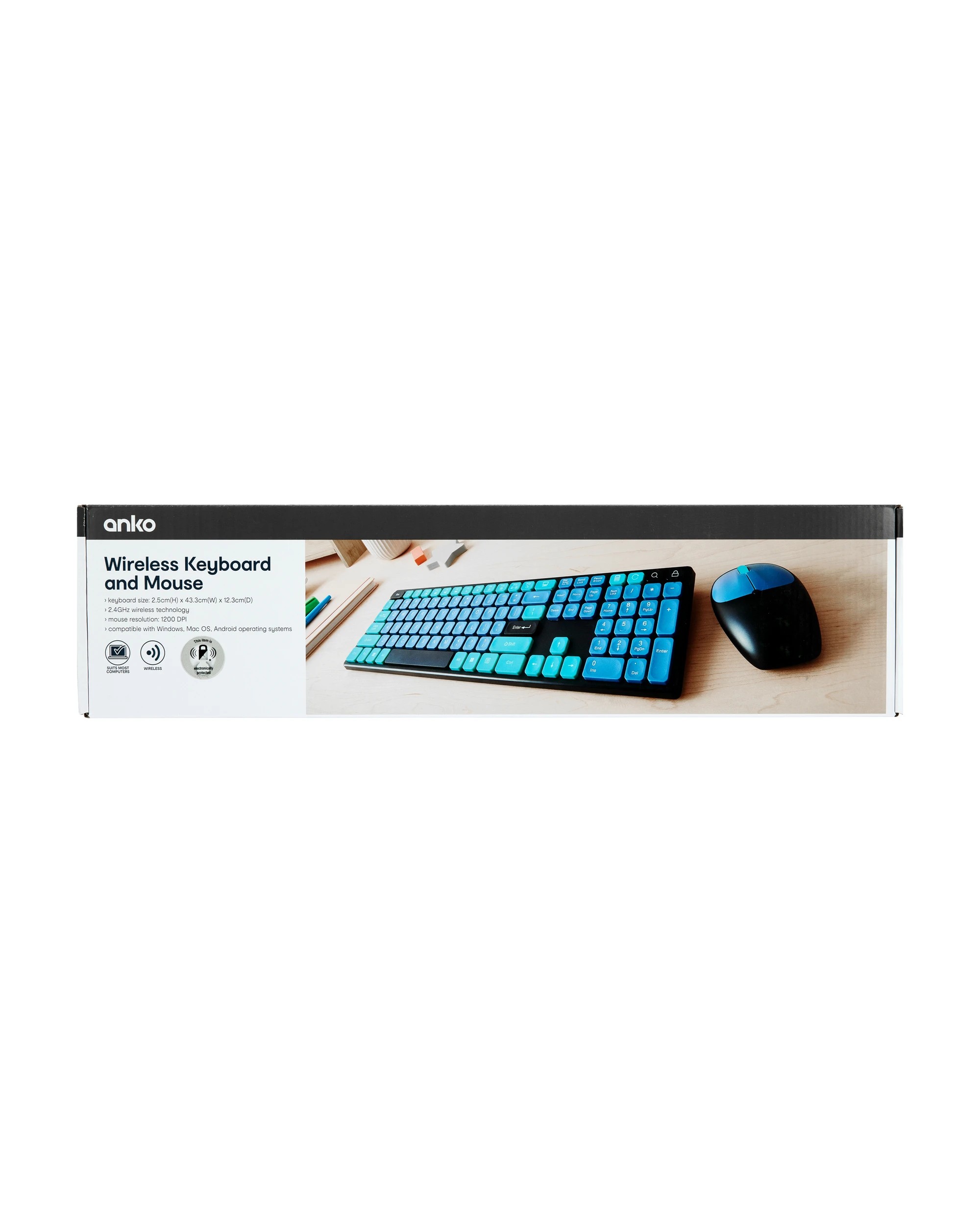 8 Wireless Keyboard and Mouse - Black, 8 of 8