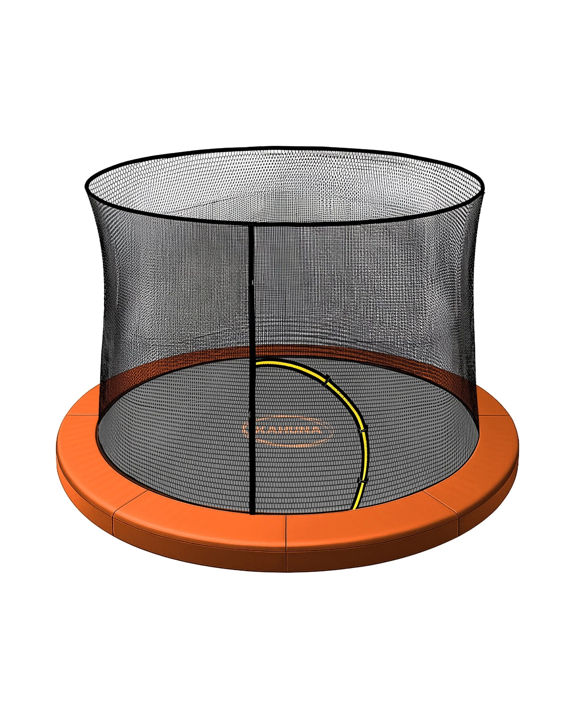 1 Kahuna 8ft Trampoline Pad and Net - Orange, 1 of 6