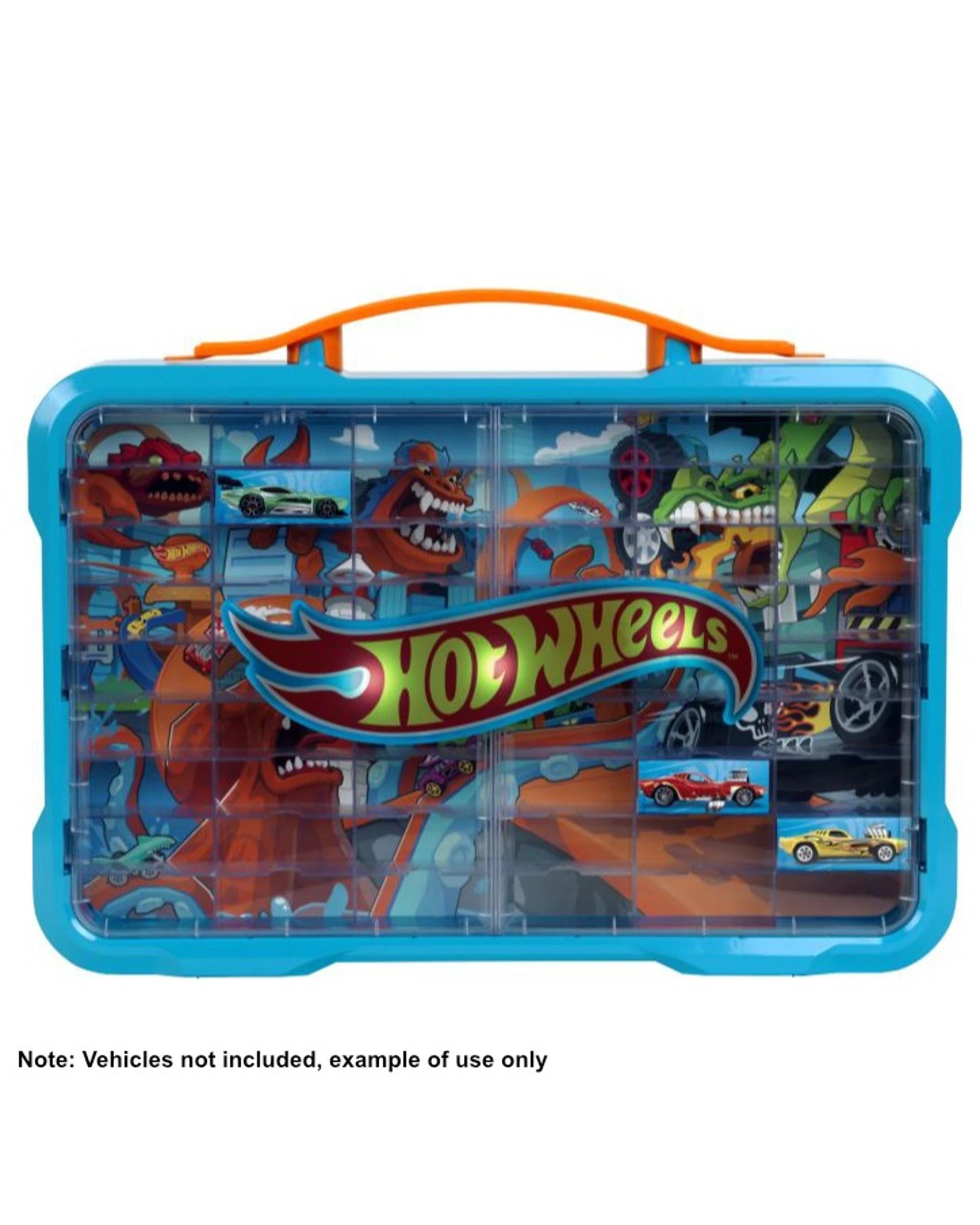 6 Theo Klein Hot Wheels Collector's Case for 54 Cars with Illuminated Logo, 6 of 6