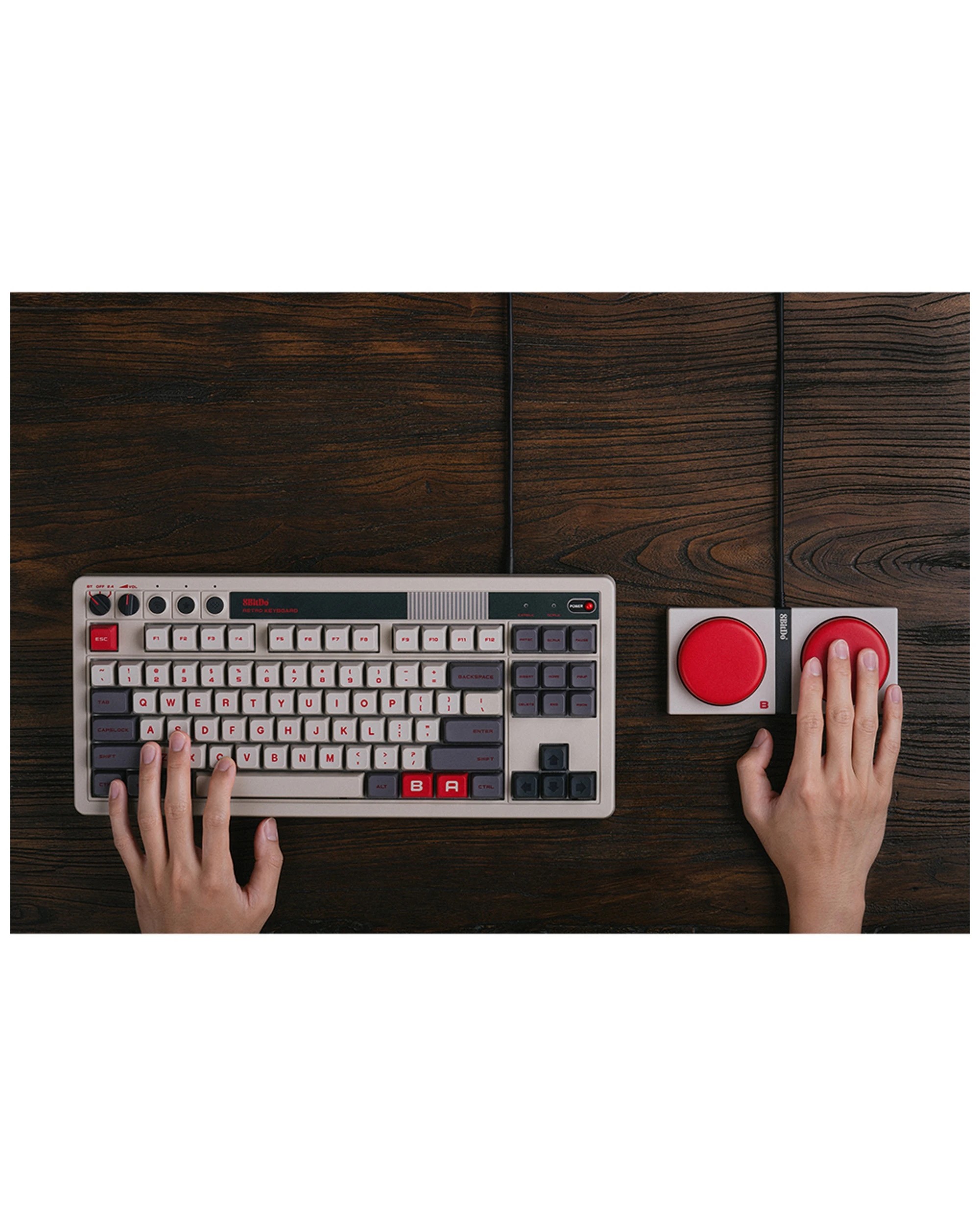 7 8bitdo Retro 87 Key Mechanical Keyboard For Android Windows N Edition - Grey, 7 of 7