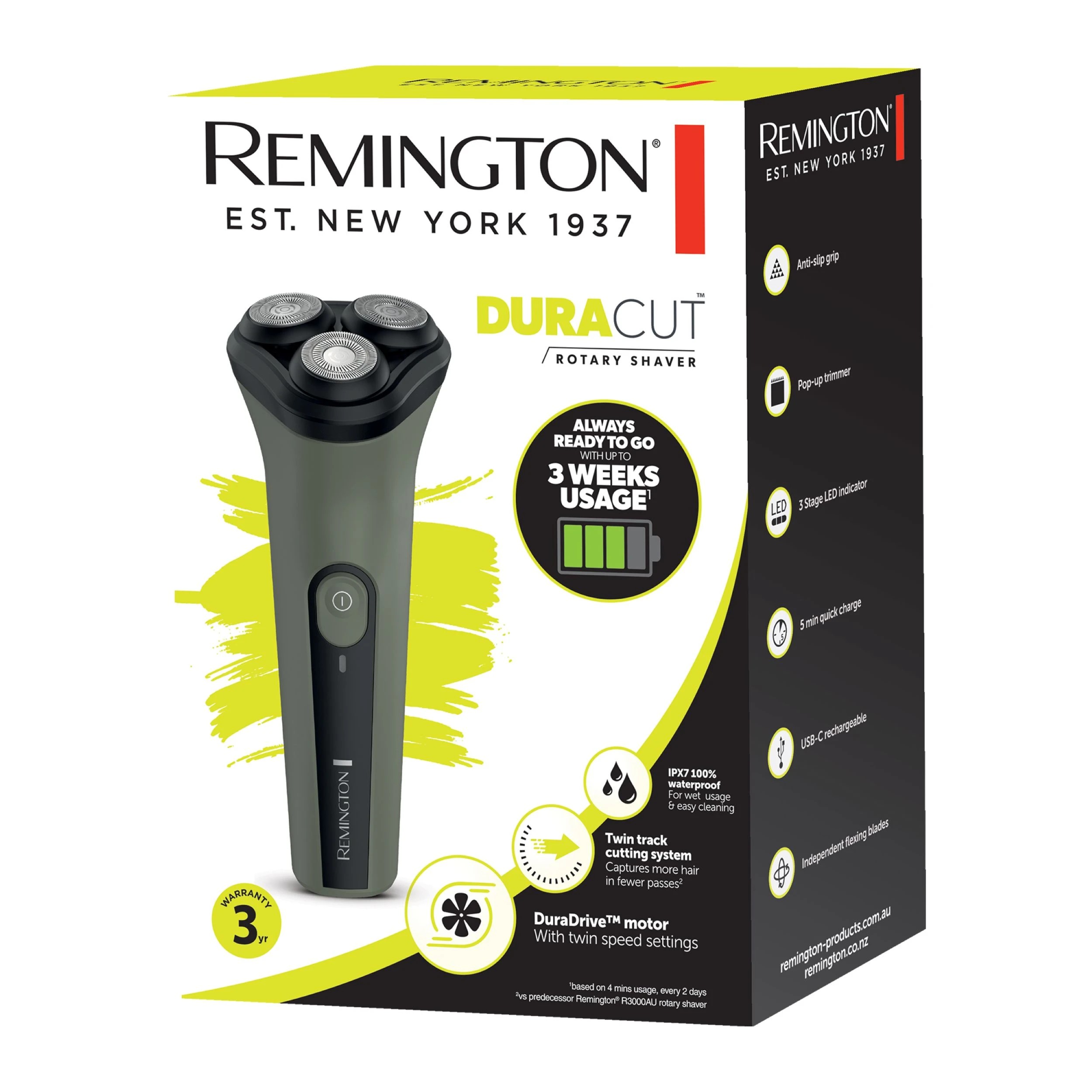 9 Remington Duracut Rotary Shaver Twin Track Blades USB C Cordless Waterproof, 9 of 9
