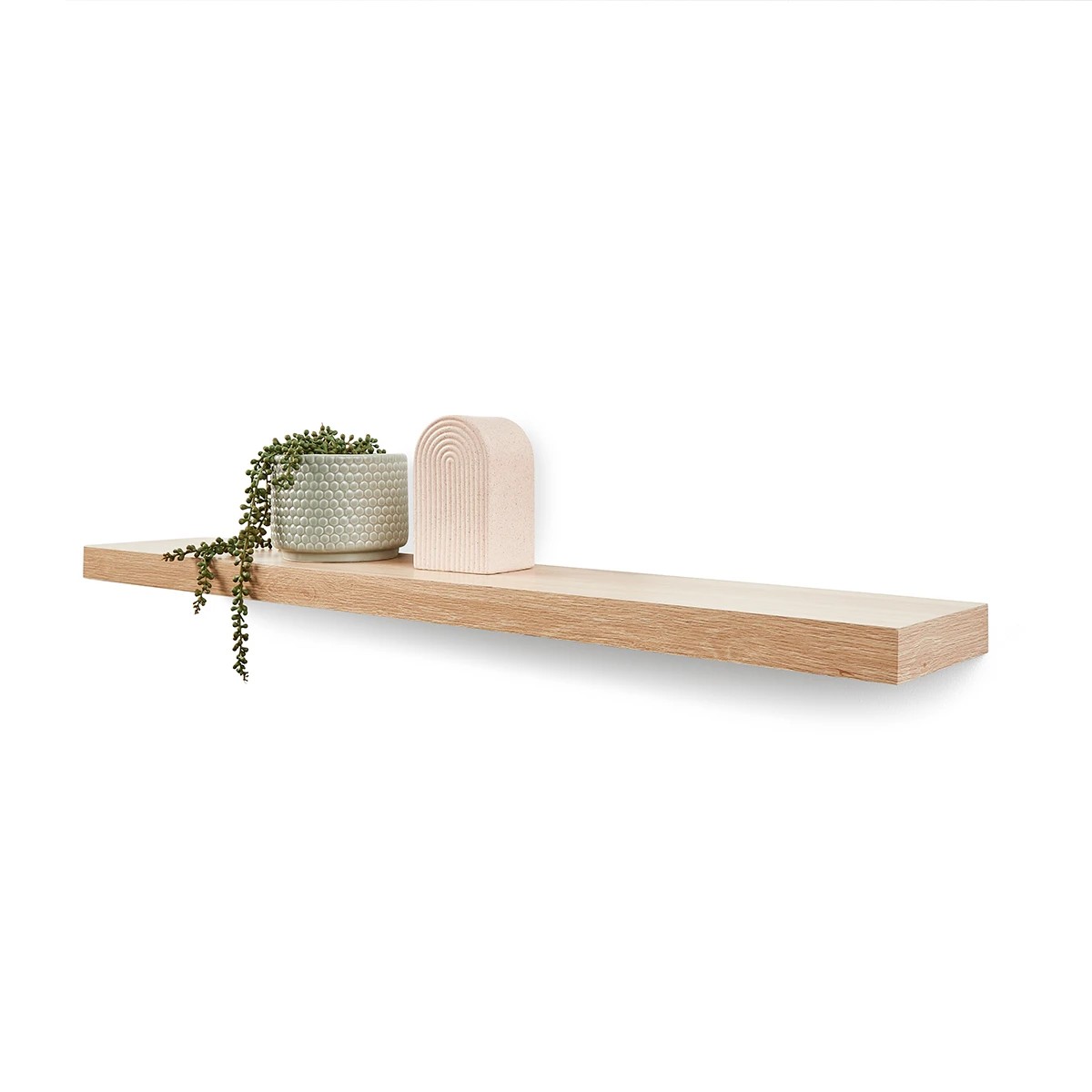 1 Oak Look Floating Shelf, 1 of 4