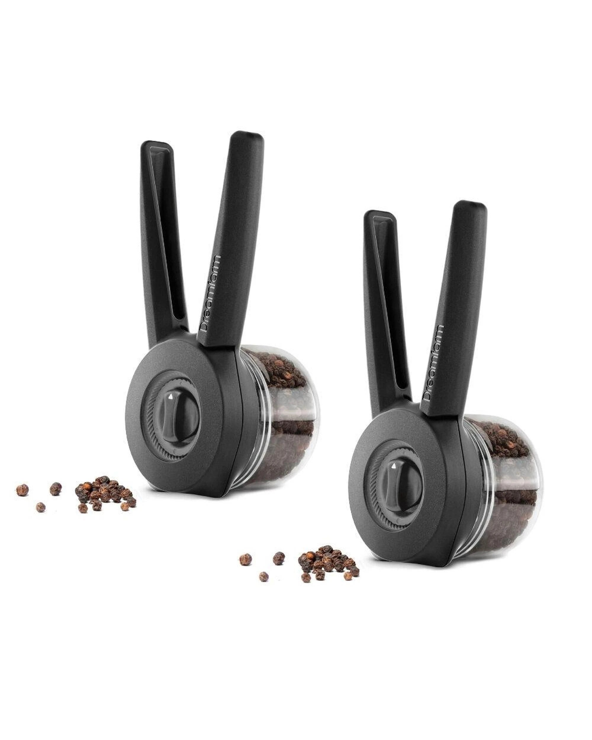 1 Dreamfarm Lite Ortwo Grinder  Black Set of 2, 1 of 9