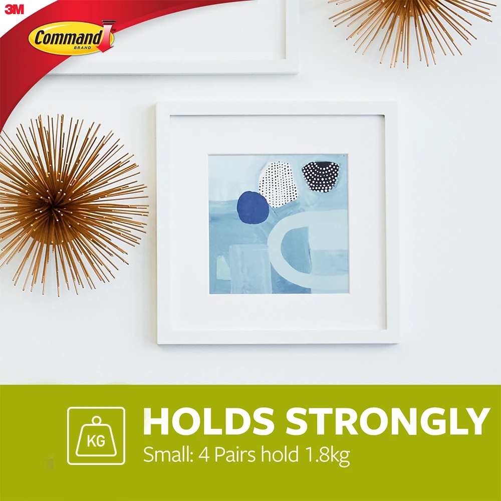 3 4 Pack 3M Command Picture Hanging Strips Small - White, 3 of 6