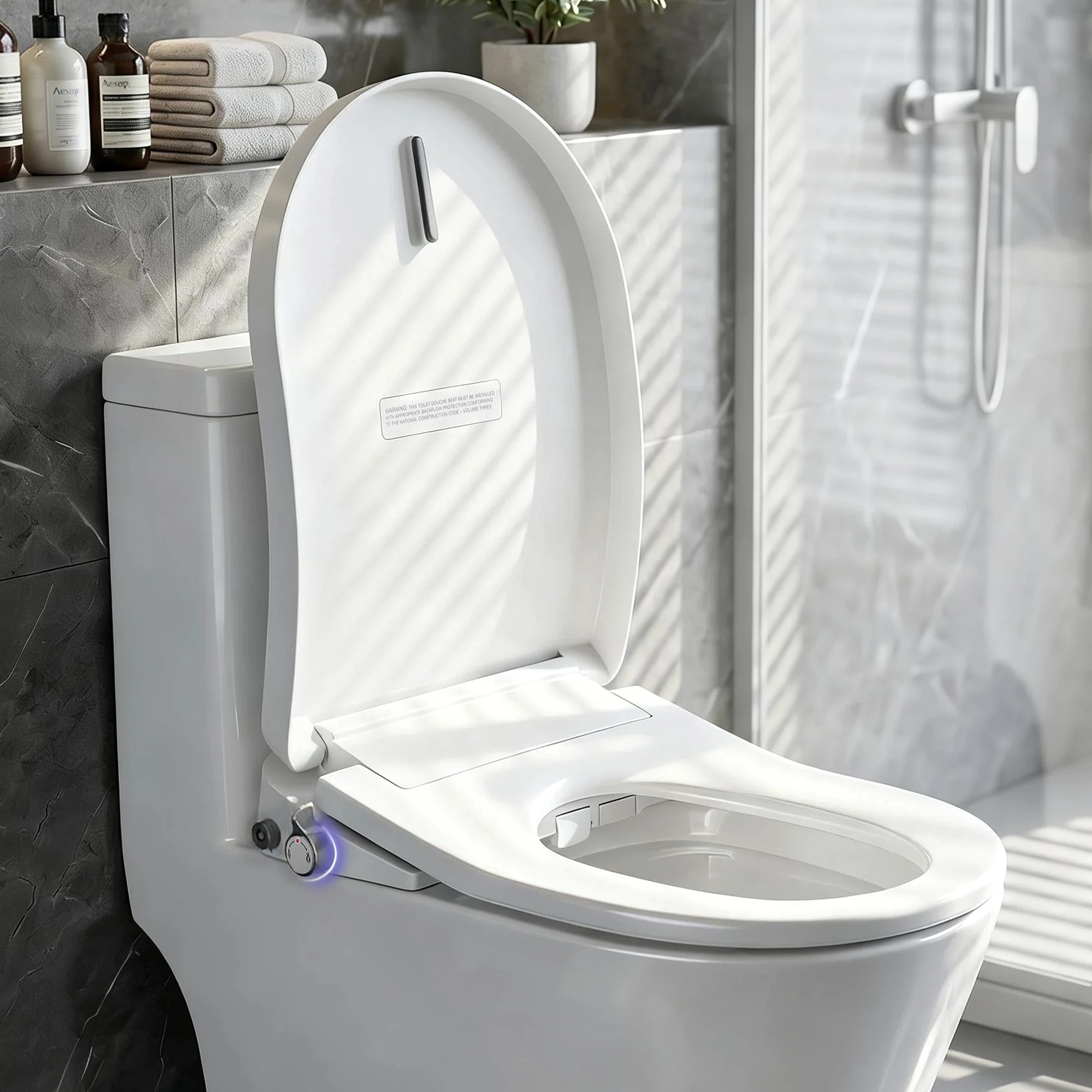 9 Cefito Electric Bidet Toilet Seat Washing Without Power - White, 9 of 9