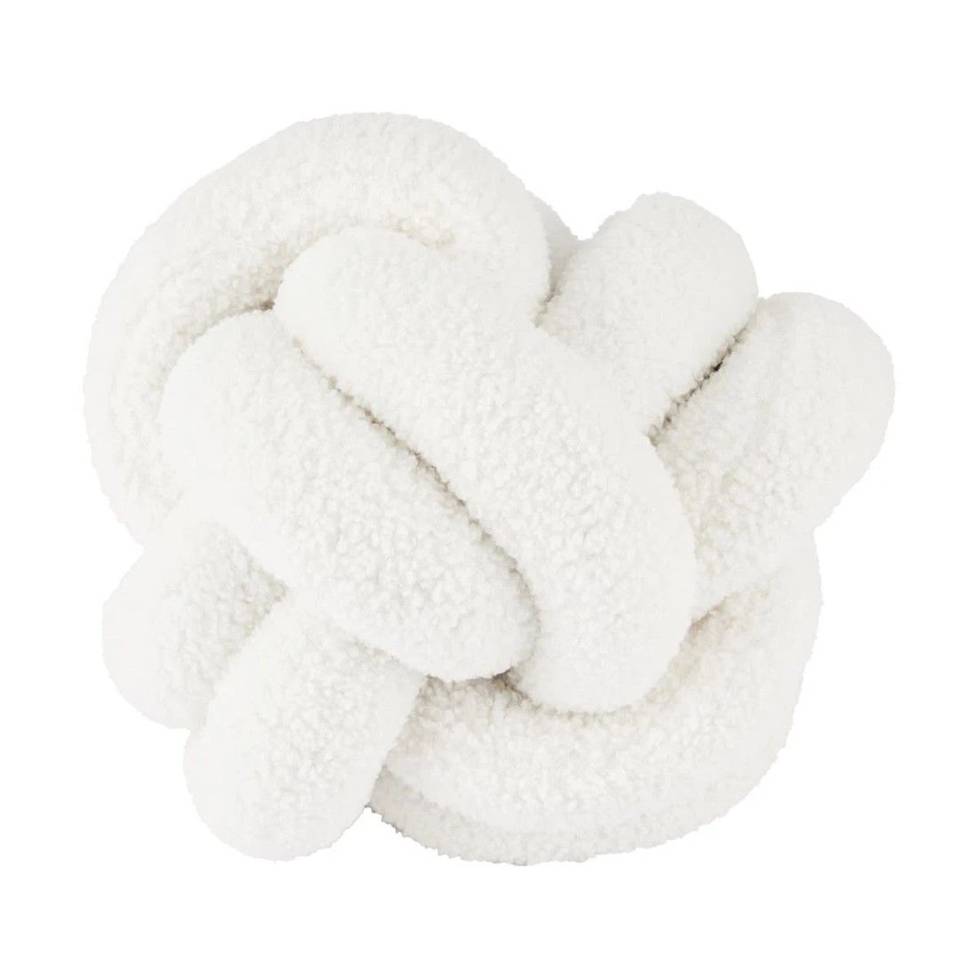 1 Knot Boucle Cushion - White, 1 of 4