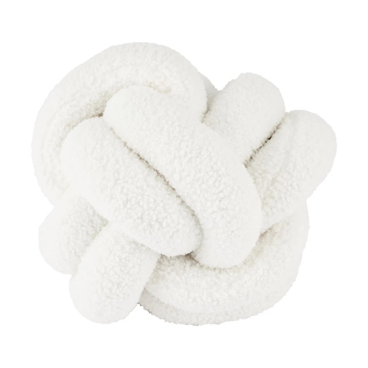 1 Knot Boucle Cushion - White, 1 of 4