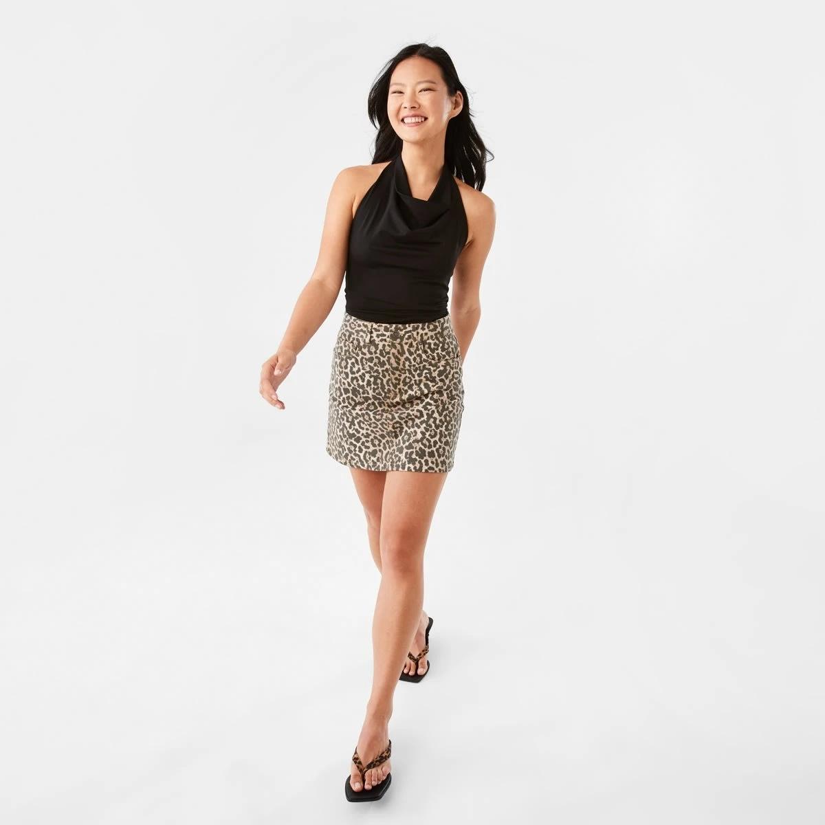2 Leopard Mini Skirt Leopard, 2 of 8