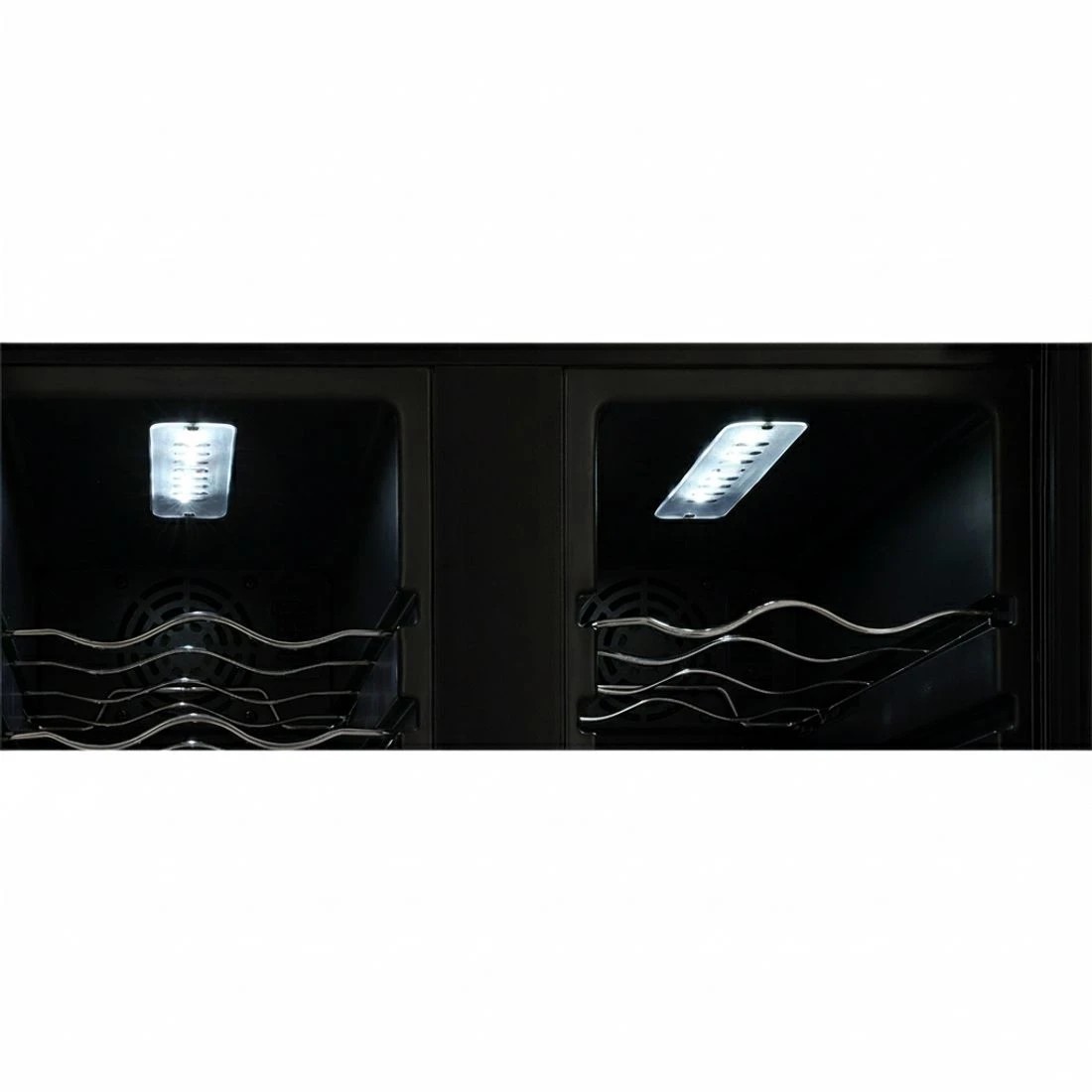 5 Devanti Wine Fridge Cooler Dual Zone 24 Bottles - Black, 5 of 5