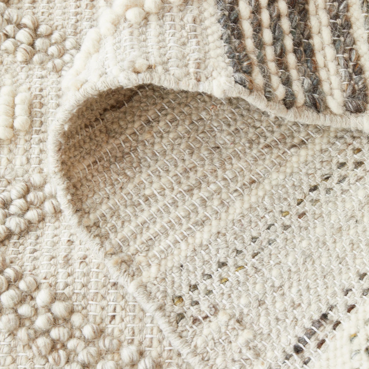7 Common Ground Rugs Milton 743 320x230cm - Extra Large Hand Loomed Floor Rug - Natural, 7 of 7