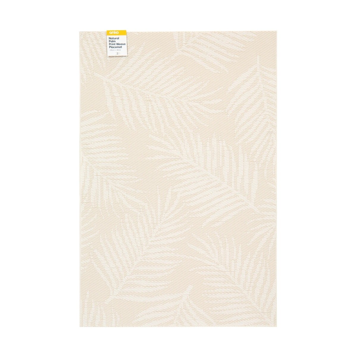 4 Natural Palm Print Weave Placemat, 4 of 4