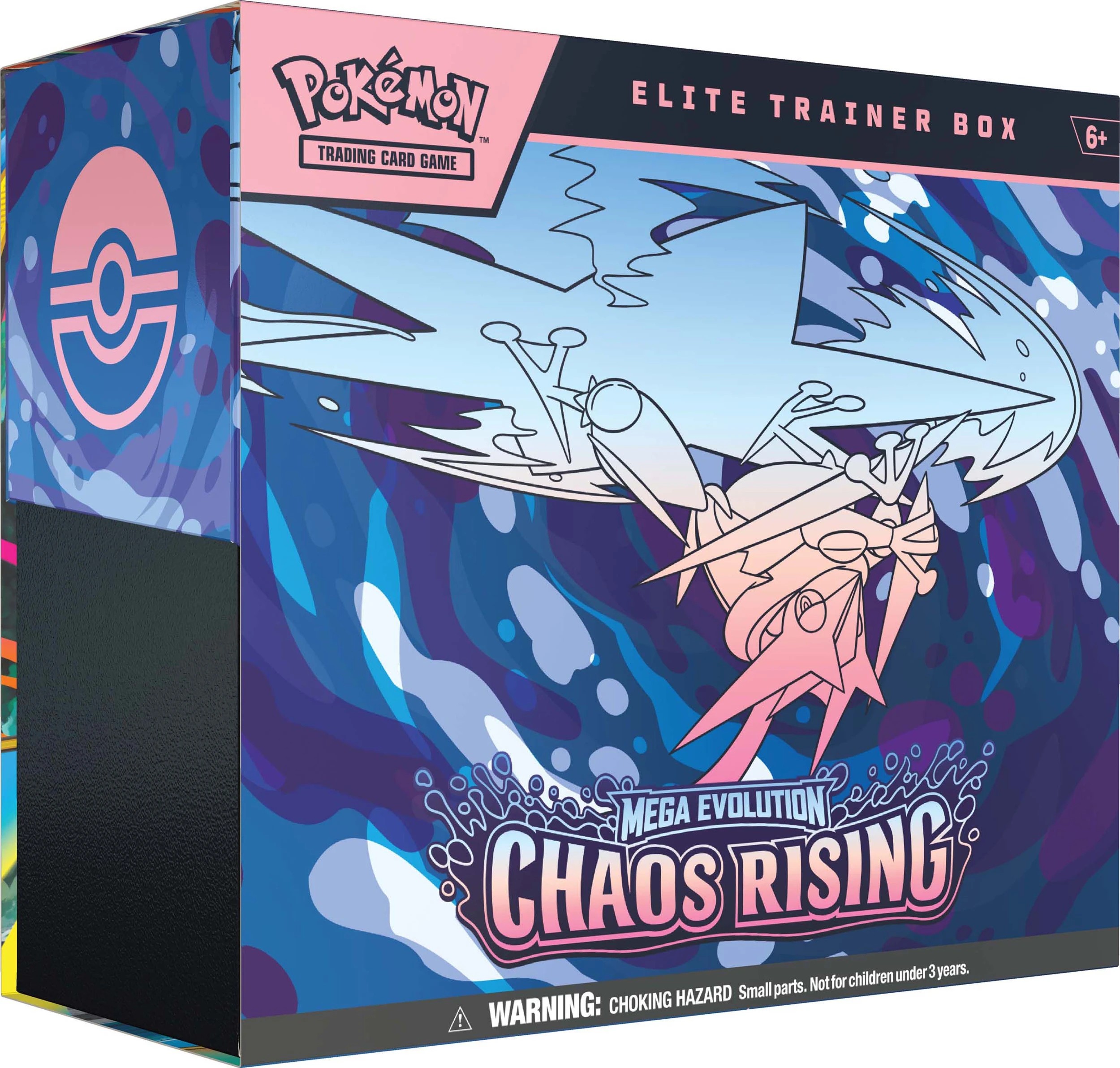1 Pokemon Trading Card Game: Mega Evolution Chaos Rising Elite Trainer Box, 1 of 3