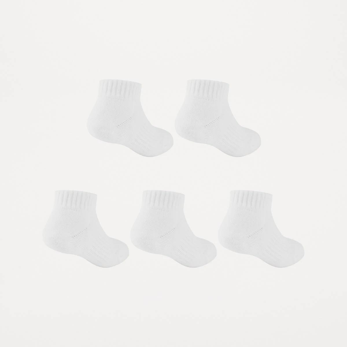 2 5 Pack Ultimate School Low Cut Socks WHITE, 2 of 3