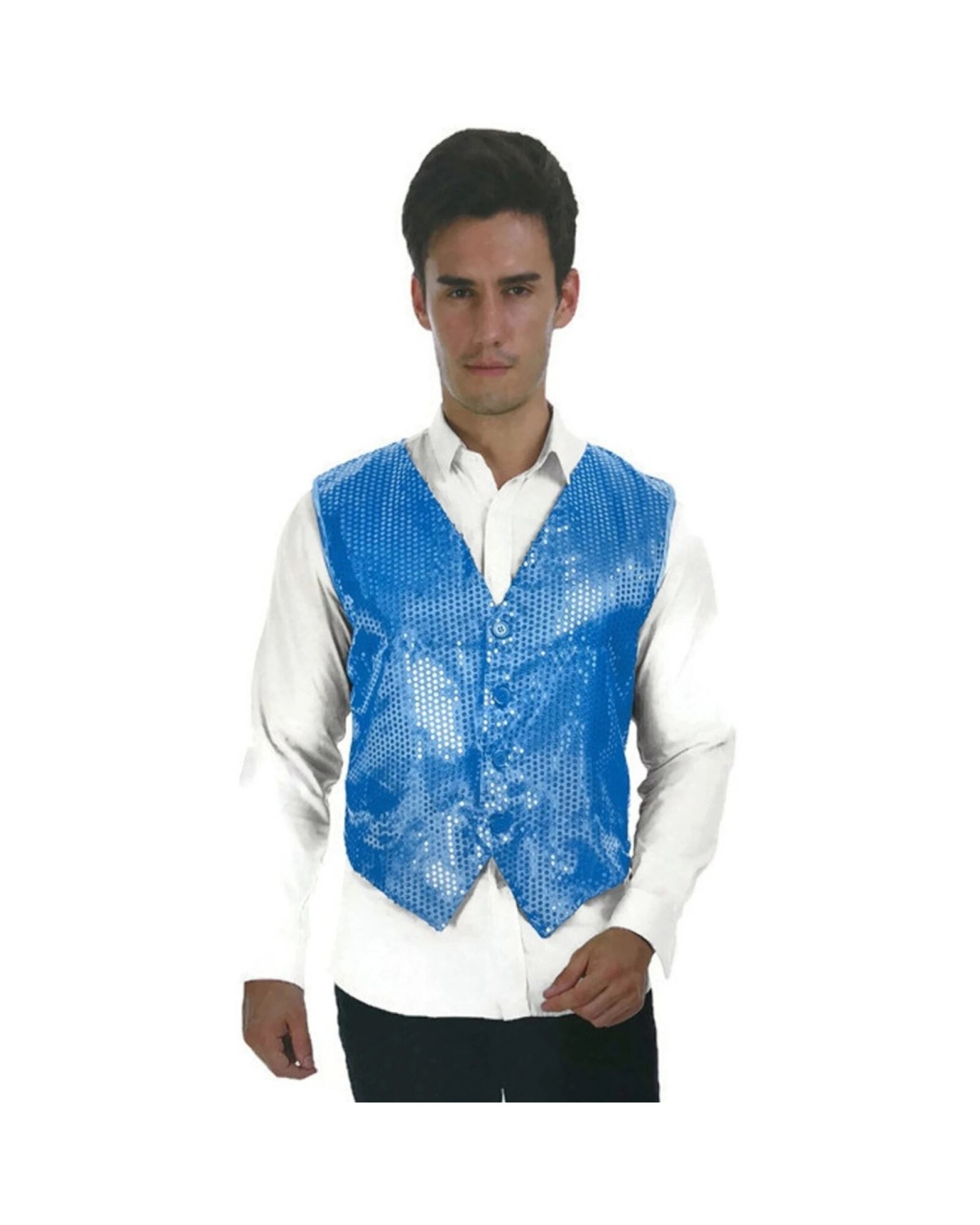 3 BR Costumes Men's Sequin Waistcoat Dance Costume, 3 of 4