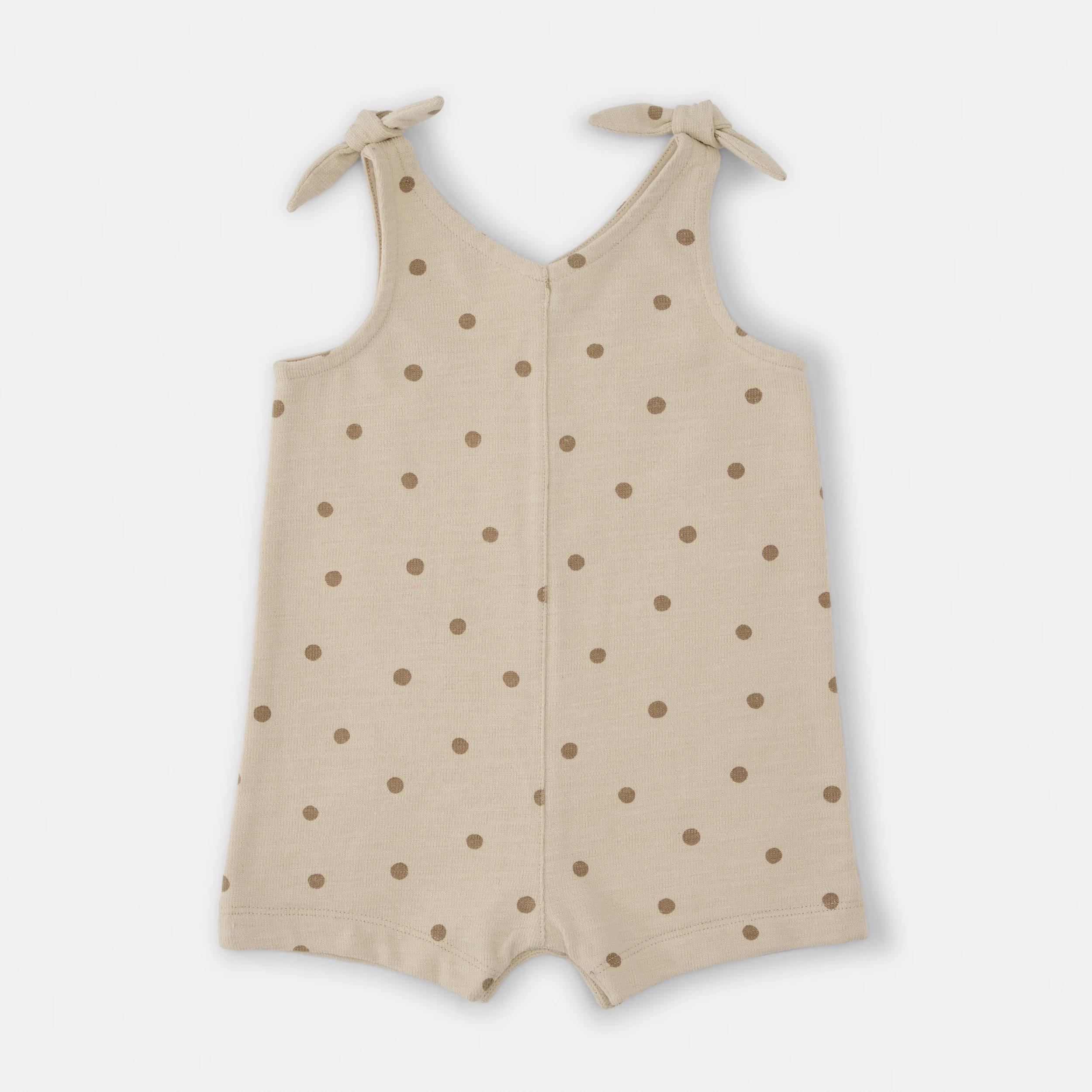 2 Sleeveless Slub Romper Ecru Spt, 2 of 5