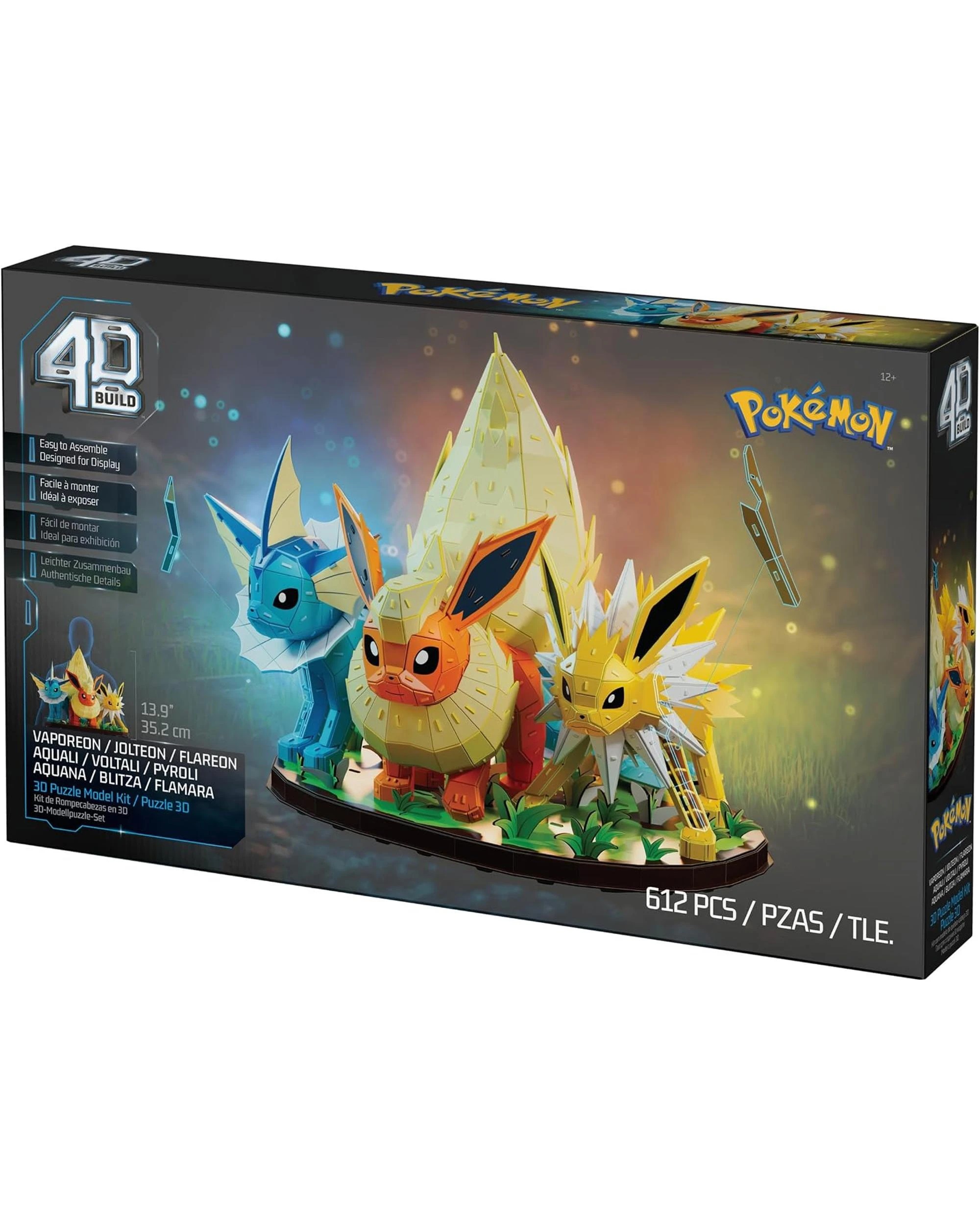 9 4D Build Pokemon Vaporeon/Jolteon/Flareon Model Kit, 9 of 9