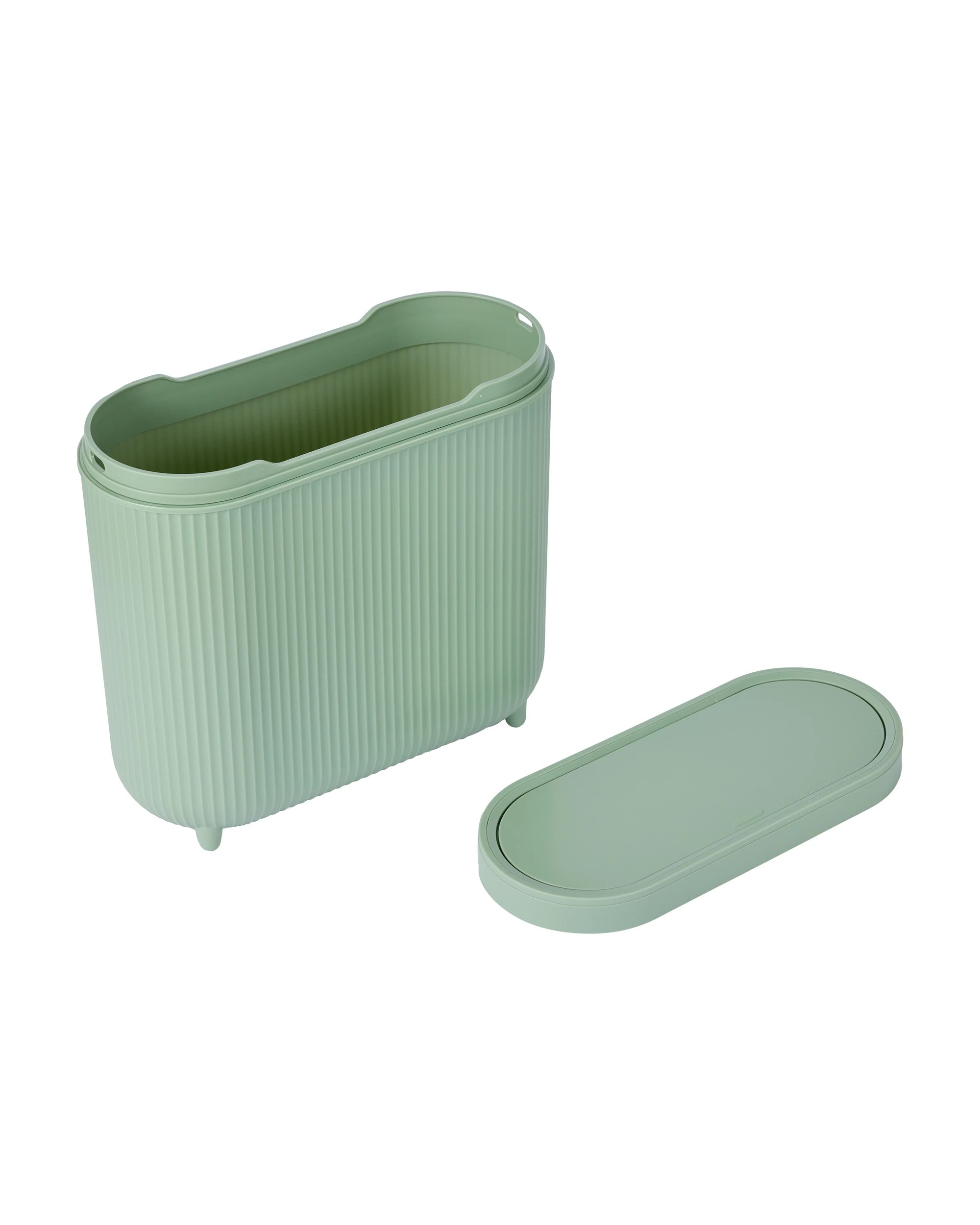 4 8L Push Top Bin - Sage, 4 of 7