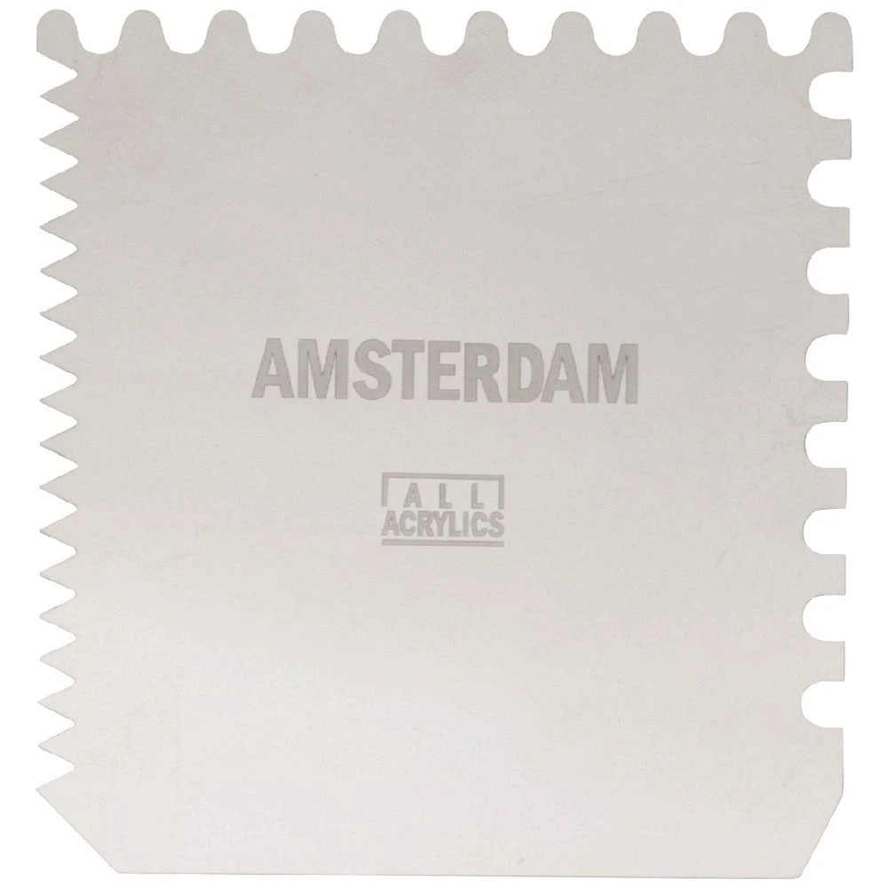 1 Amsterdam Texture Metal Scraper 10 x 10cm, 1 of 2