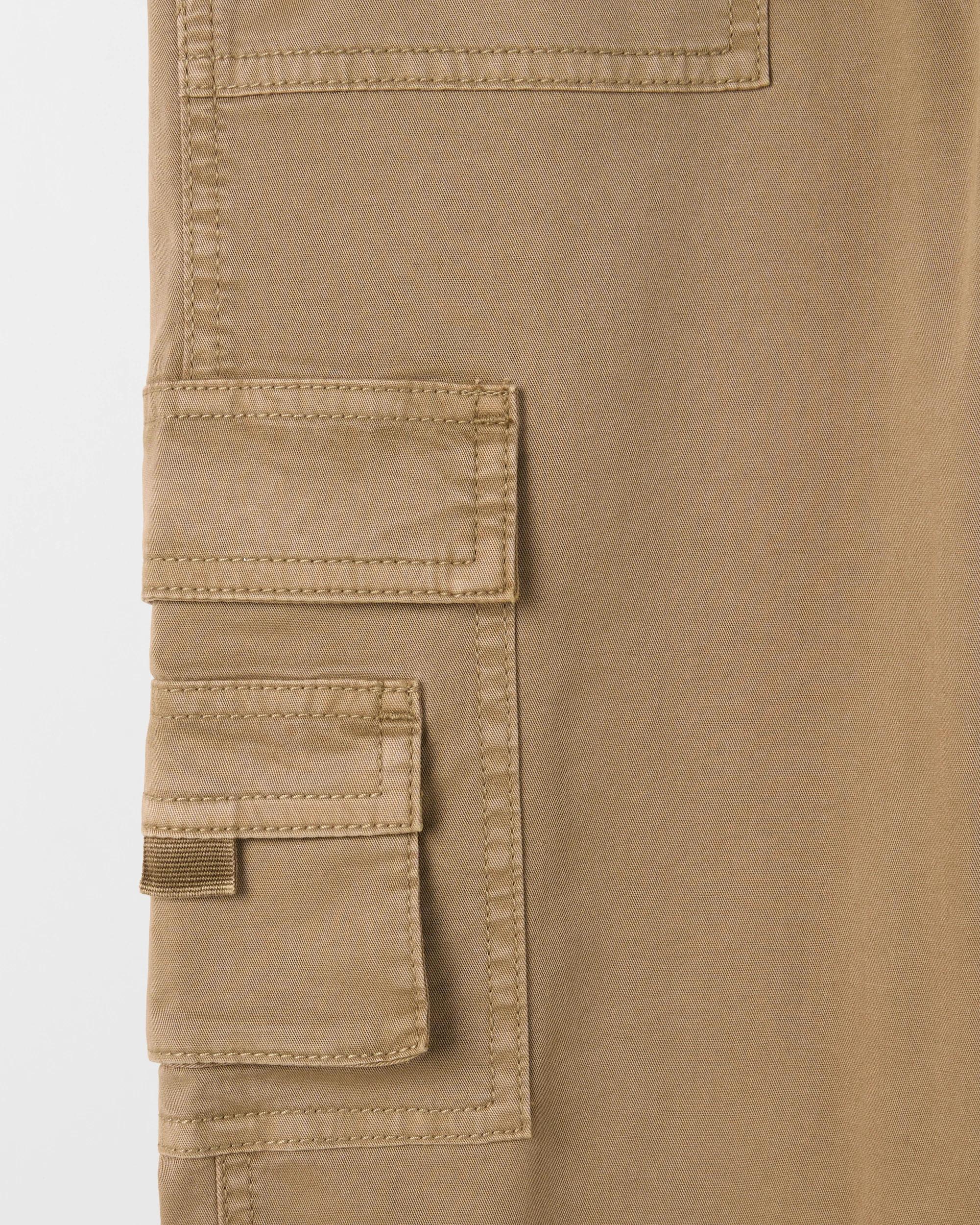 2 Target Kids Loose Fit Cargo Pants TAN, 2 of 2