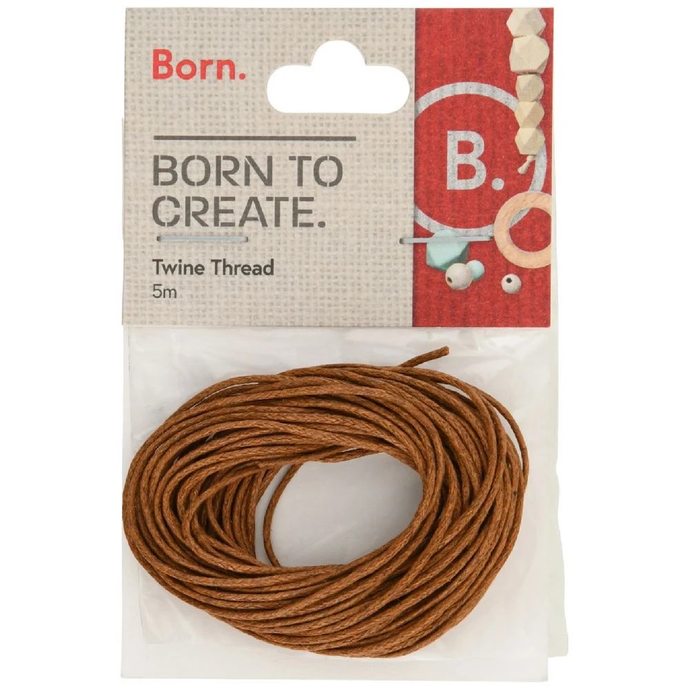 1 Born Twine Thread 5m Tan, 1 of 2
