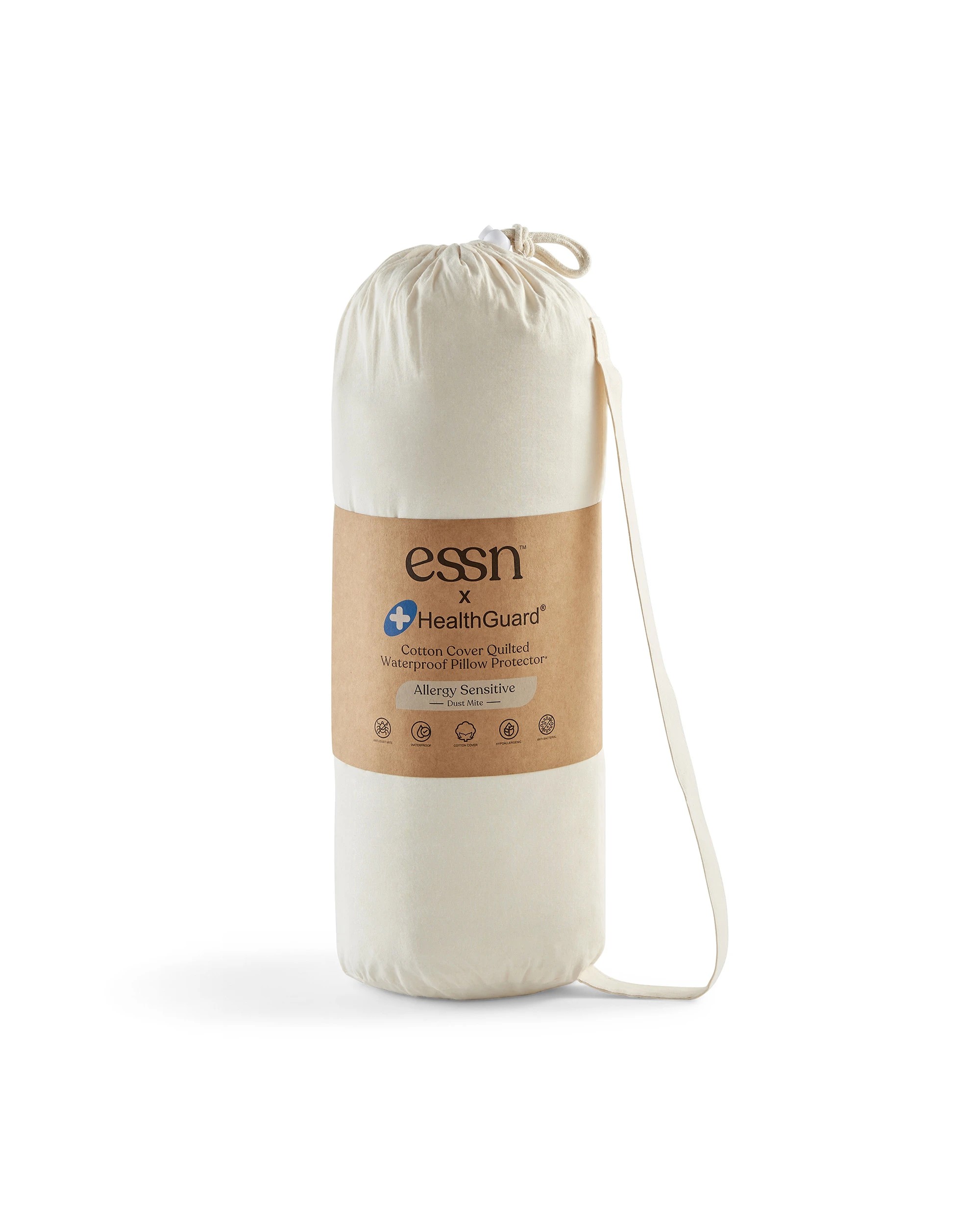 7 ESSN Healthguard Allergy Sensitive Cotton Cover Quilted Waterproof Mattress Protector - Single Bed - White, 7 of 9