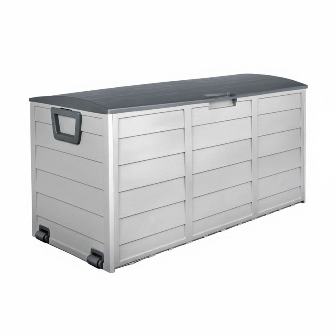 5 Gardeon Outdoor Storage Box 290L Lockable Organiser Garden Deck Shed Tool - Grey, 5 of 8