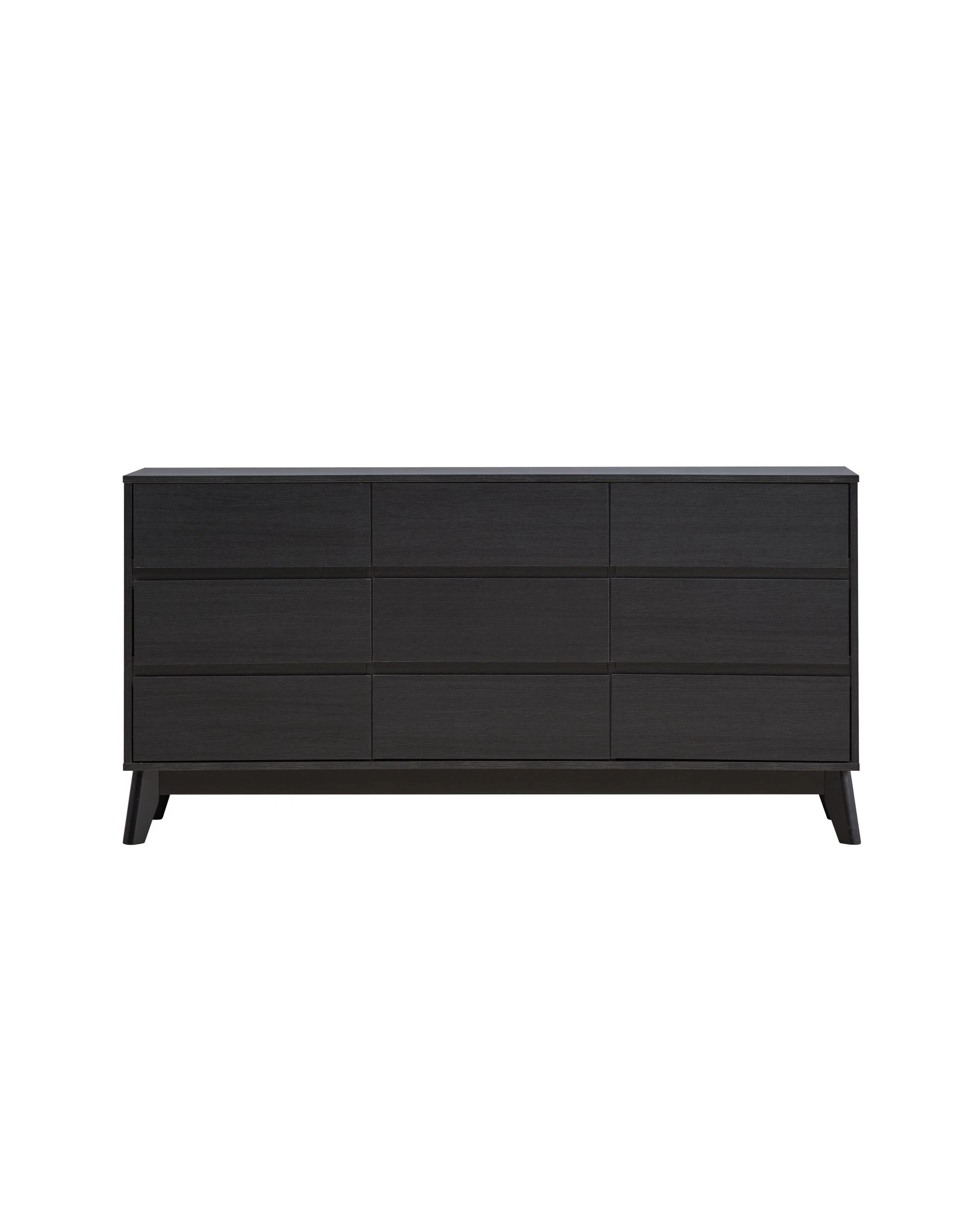 4 Kodu Chest 9 Drawers Tallboy Lowboy Dresser - Black, 4 of 7
